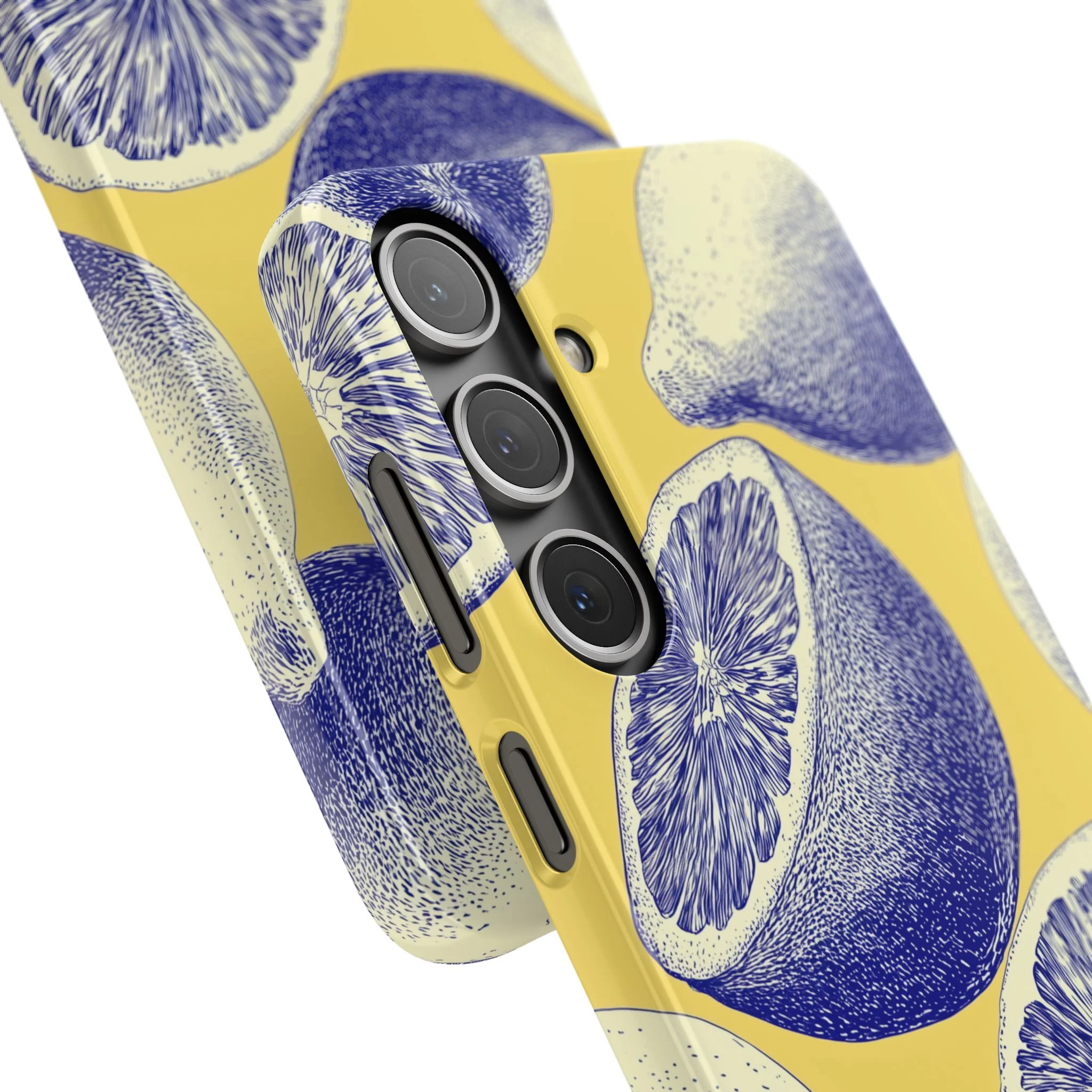 Indigo Citrus - Slim Phone Case - Image 108