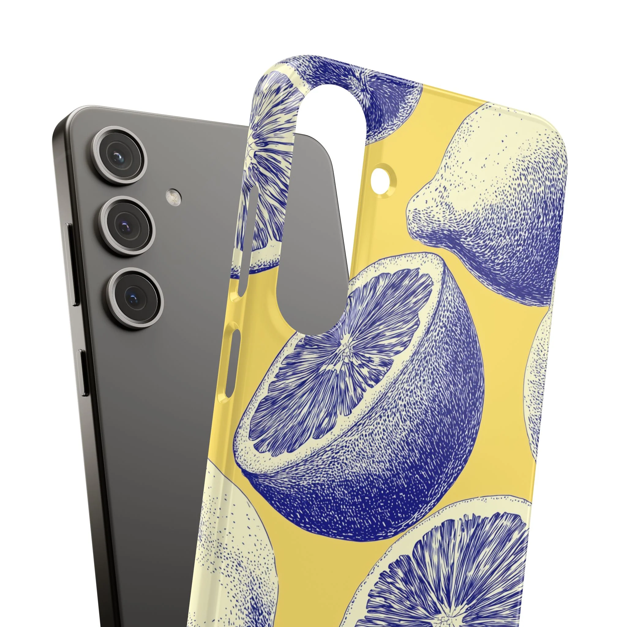 Indigo Citrus - Slim Phone Case - Image 109
