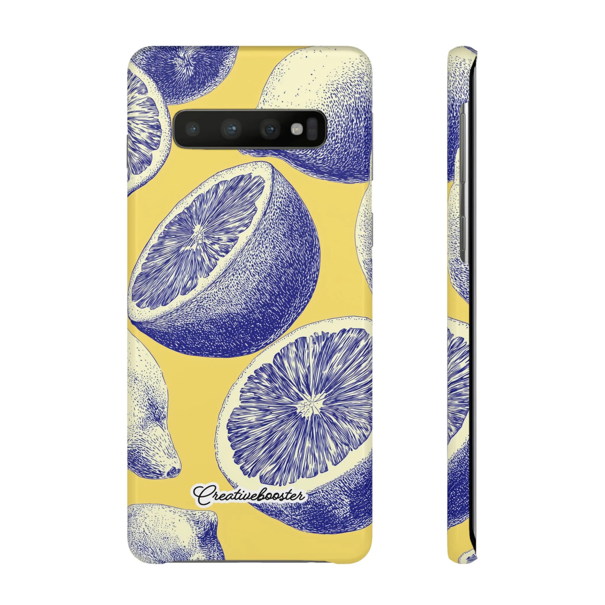 Indigo Citrus - Slim Phone Case - Image 12