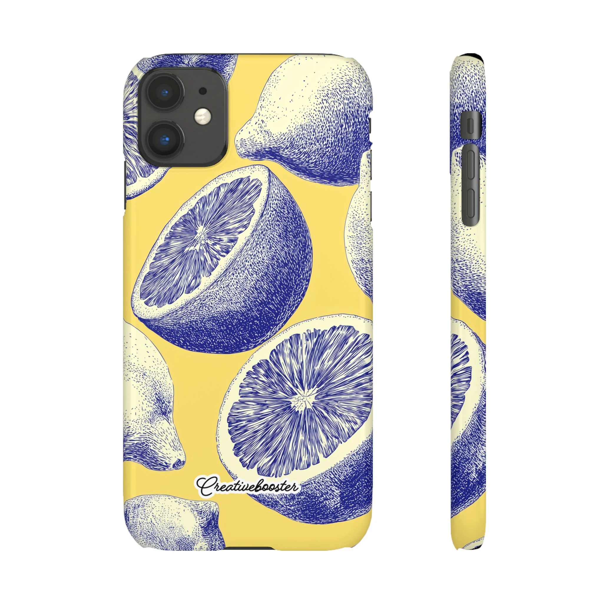 Indigo Citrus - Slim Phone Case - Image 13