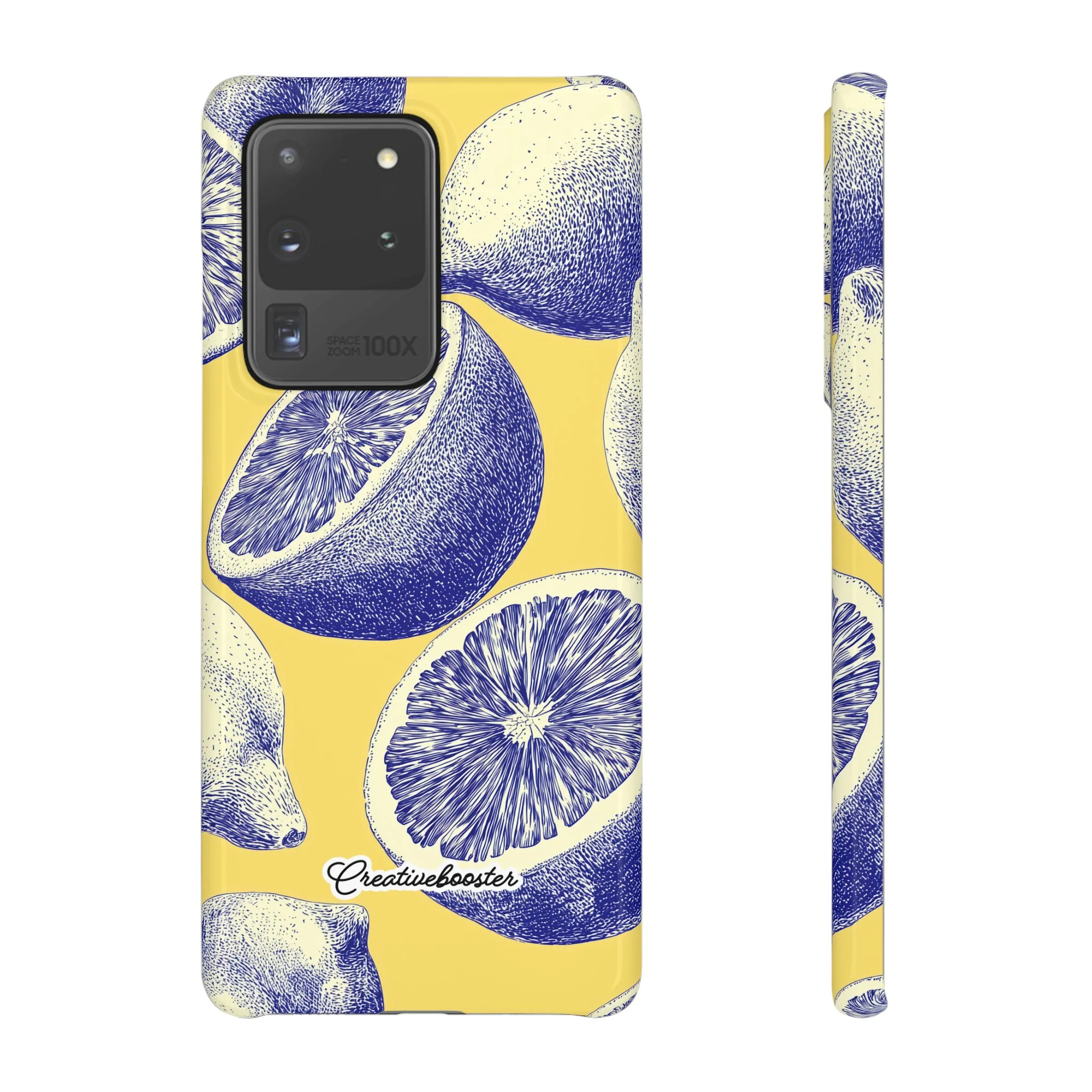 Indigo Citrus - Slim Phone Case - Image 17