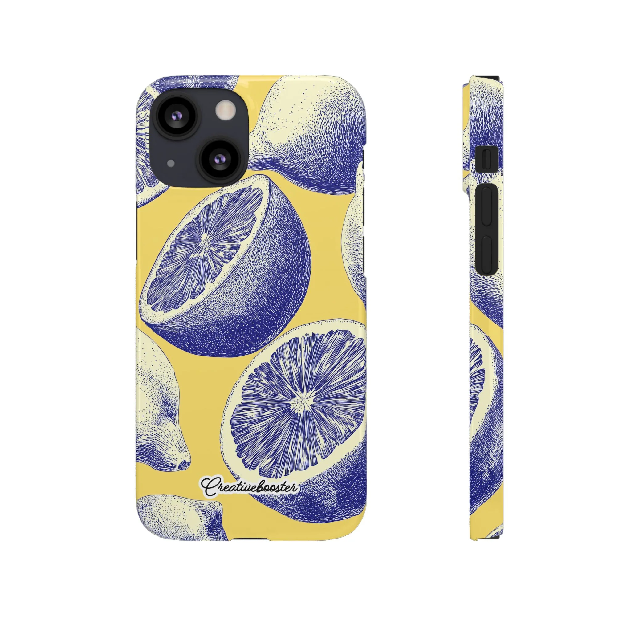 Indigo Citrus - Slim Phone Case - Image 24