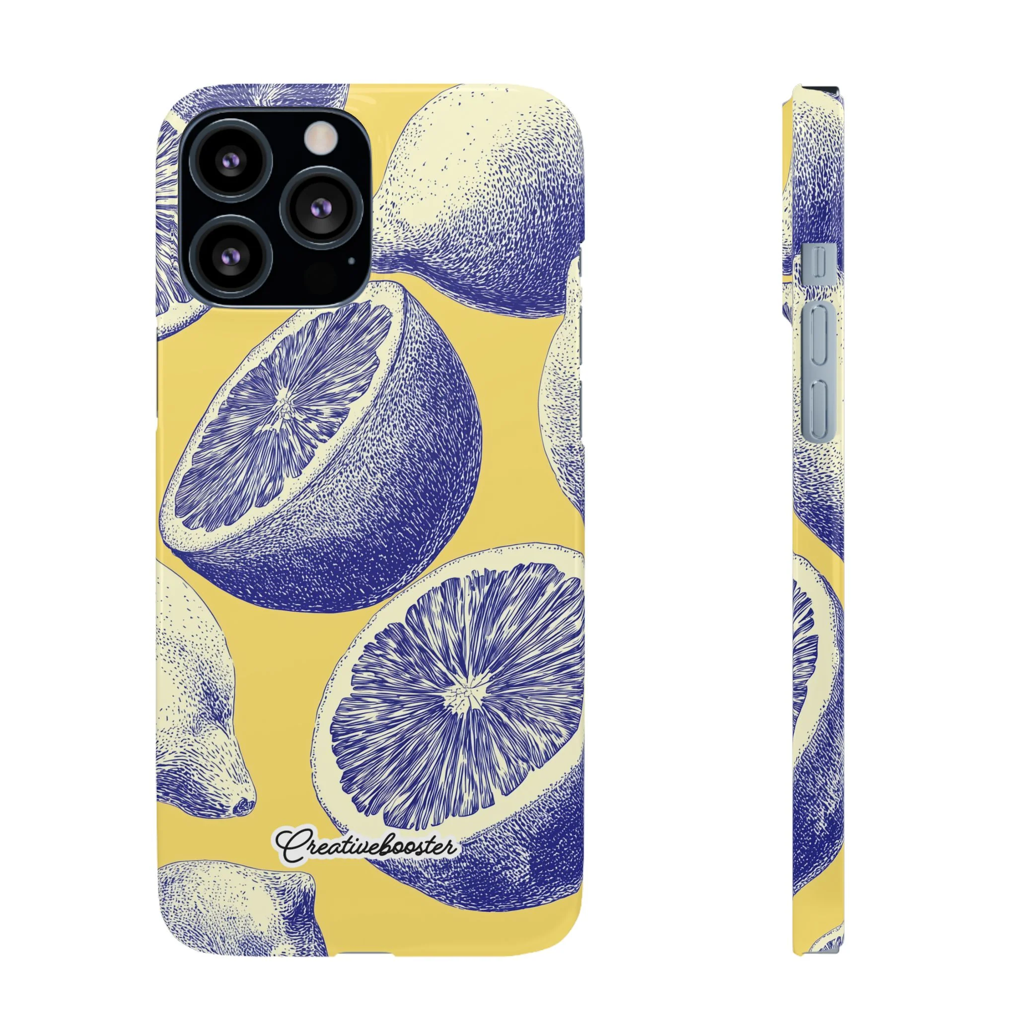 Indigo Citrus - Slim Phone Case - Image 26