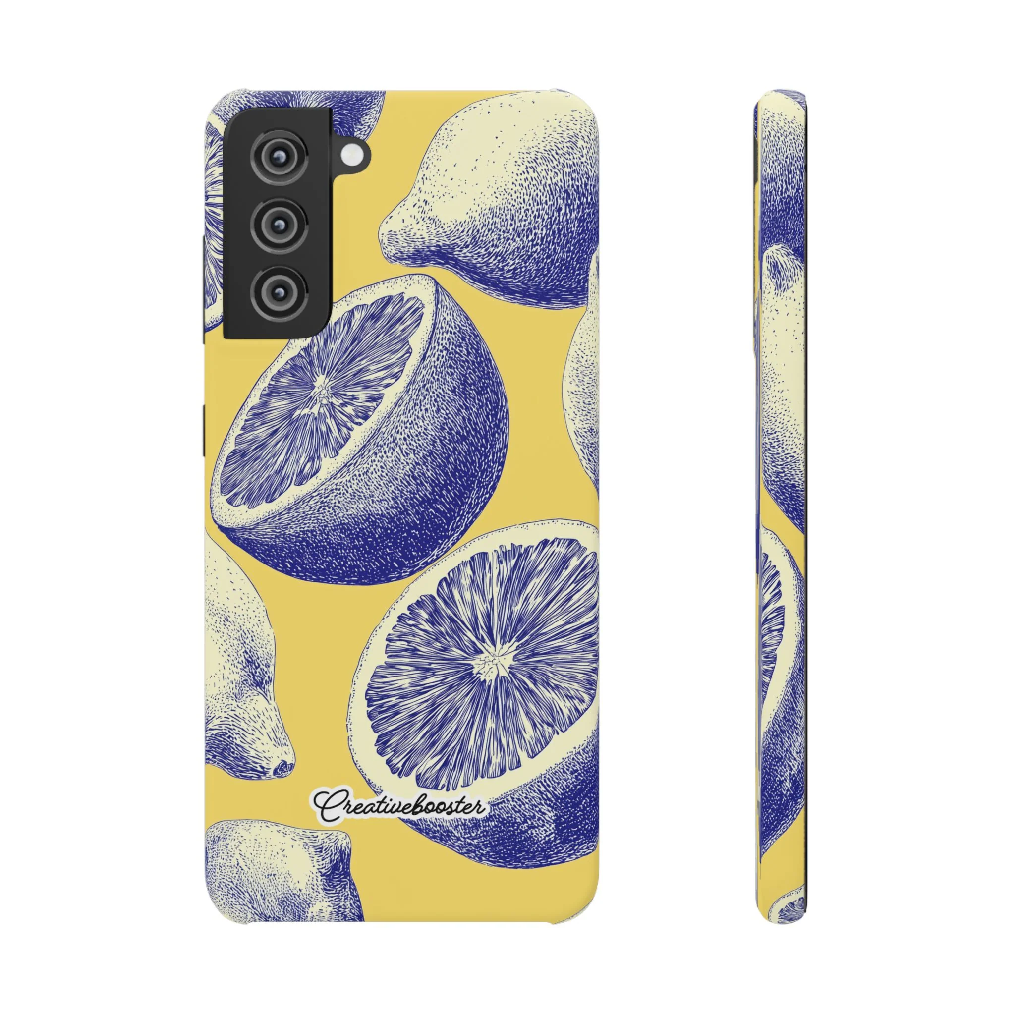 Indigo Citrus - Slim Phone Case - Image 30