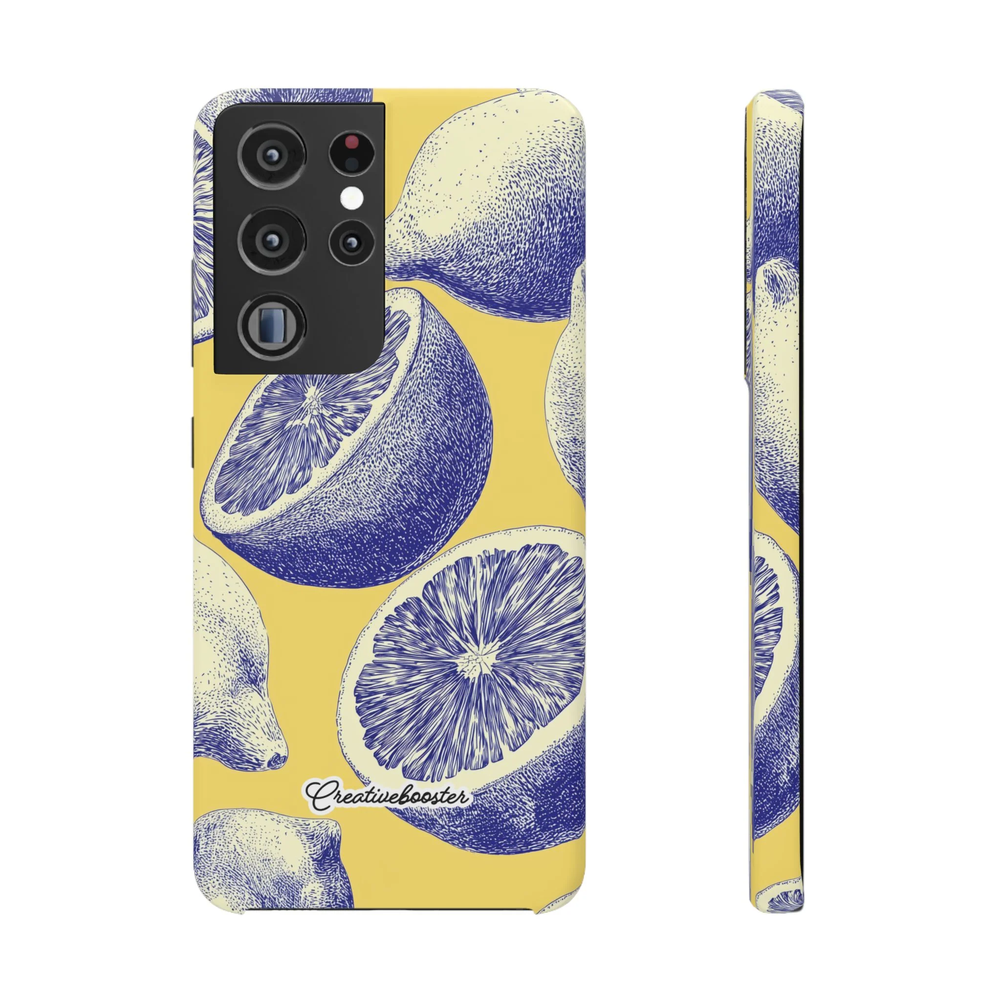 Indigo Citrus - Slim Phone Case - Image 32