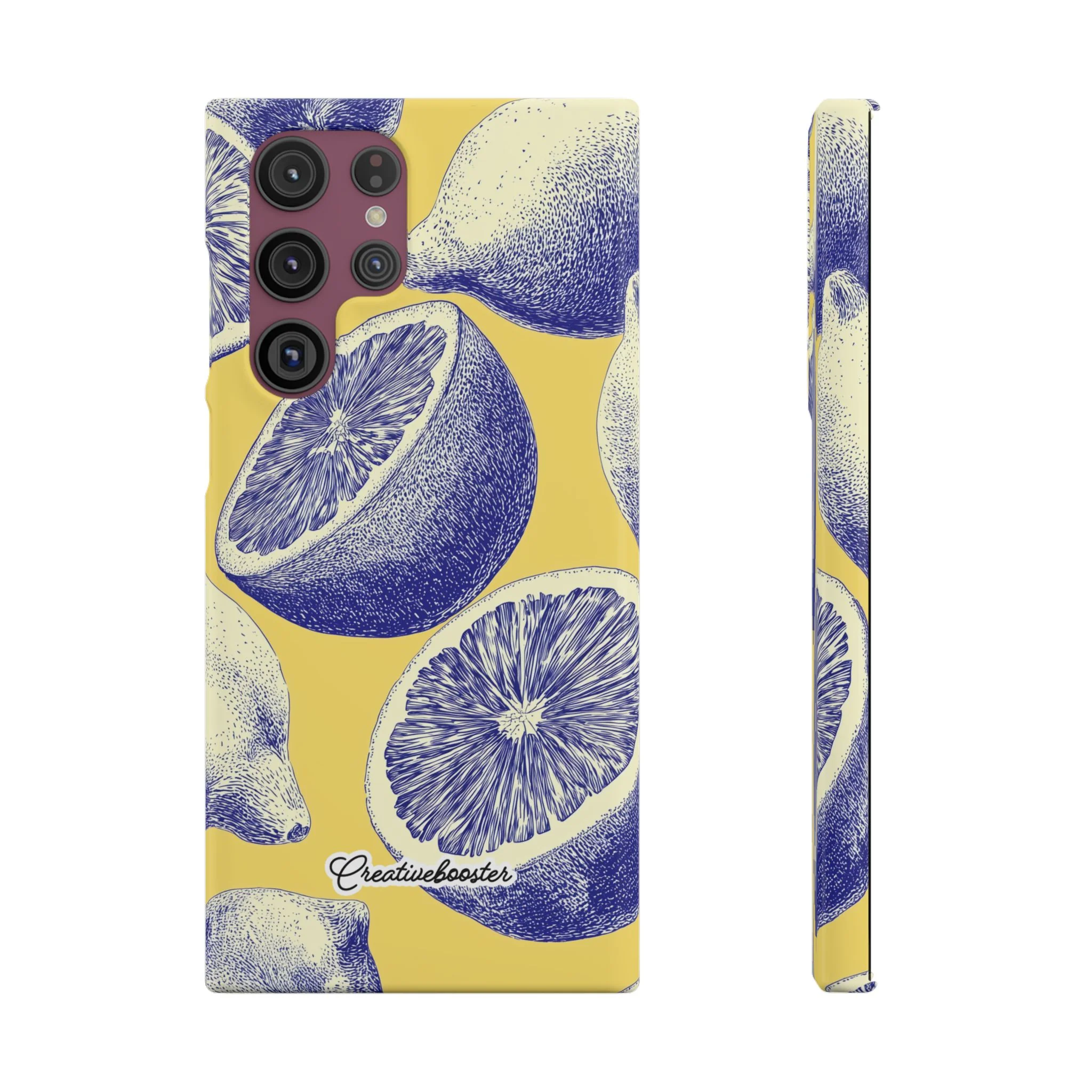 Indigo Citrus - Slim Phone Case - Image 35