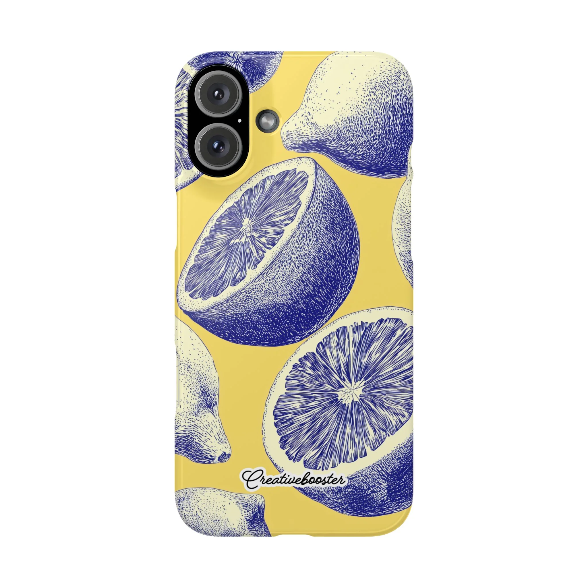 Indigo Citrus - Slim Phone Case - Image 41