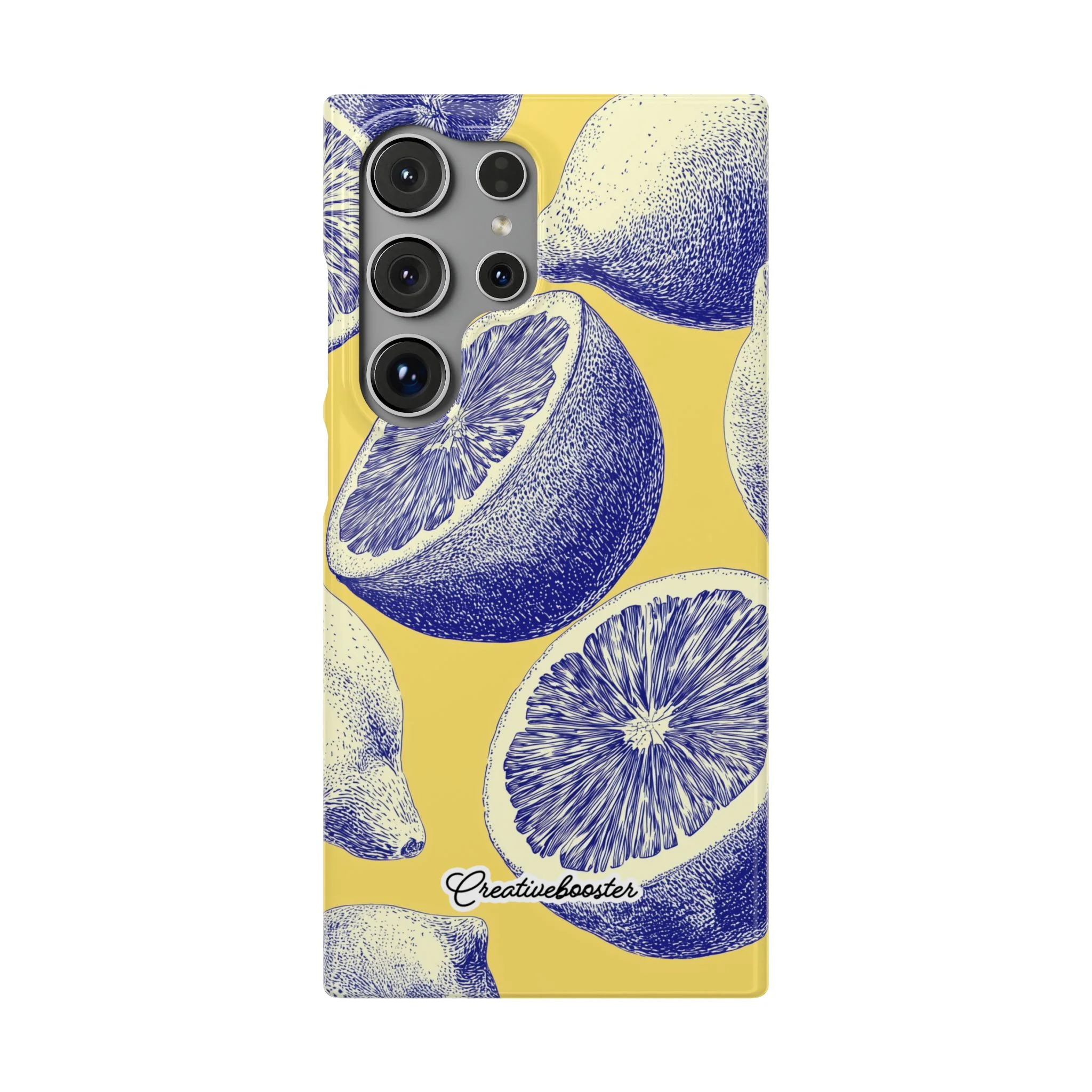 Indigo Citrus - Slim Phone Case - Image 48