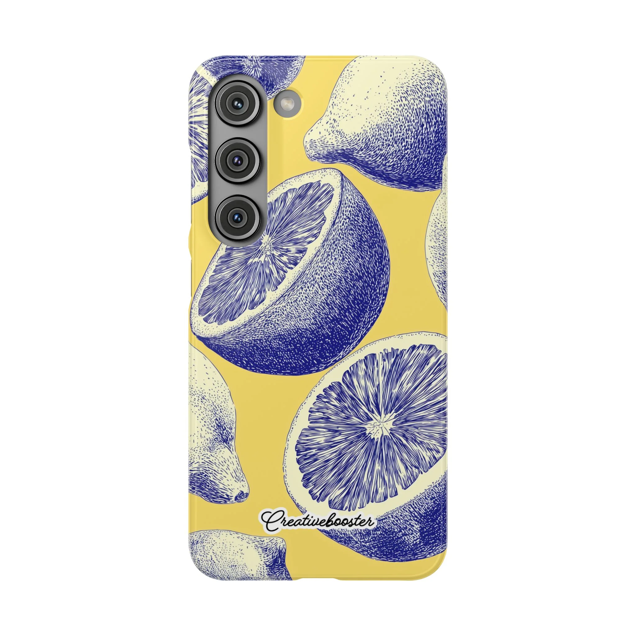 Indigo Citrus - Slim Phone Case - Image 49