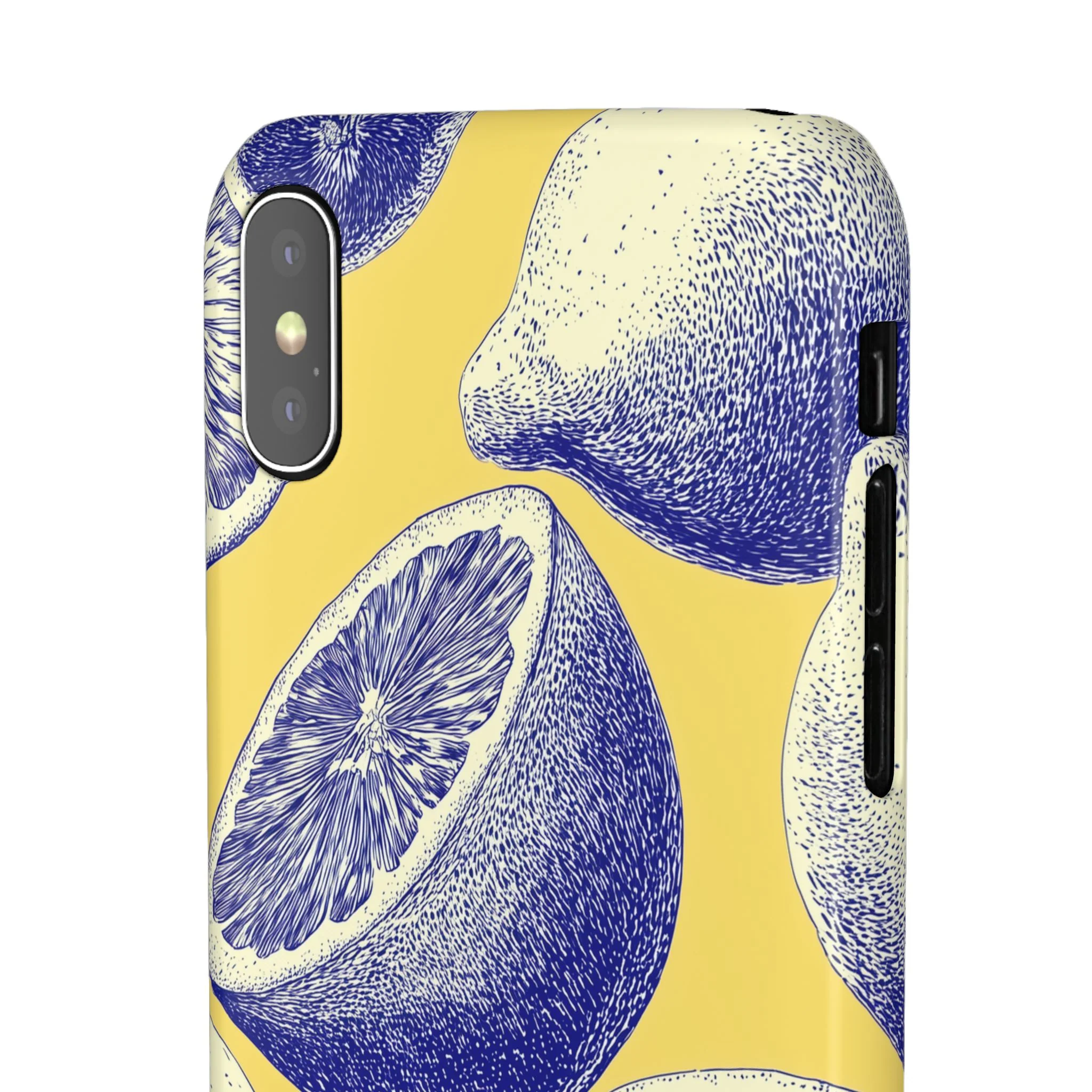 Indigo Citrus - Slim Phone Case - Image 56