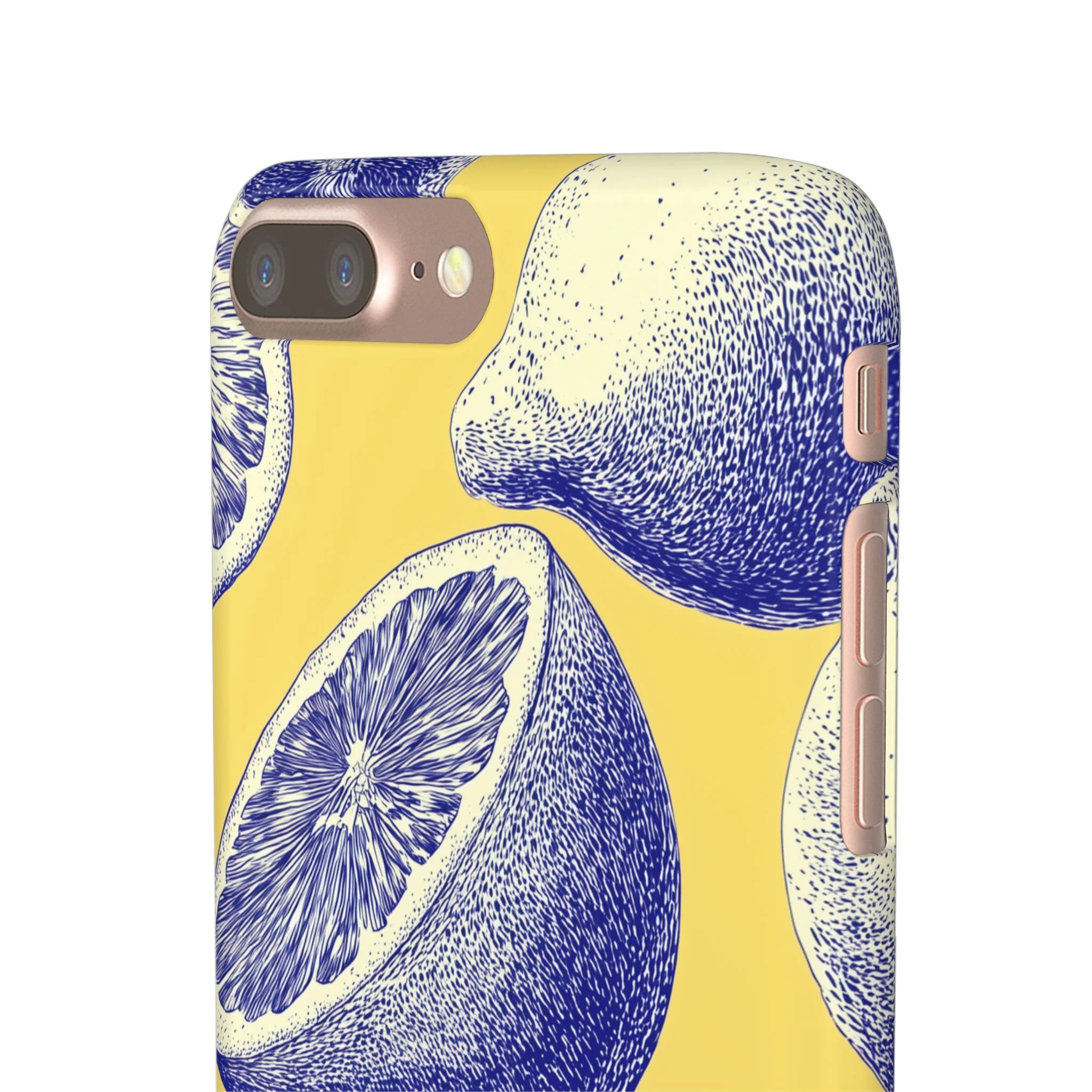 Indigo Citrus - Slim Phone Case - Image 58