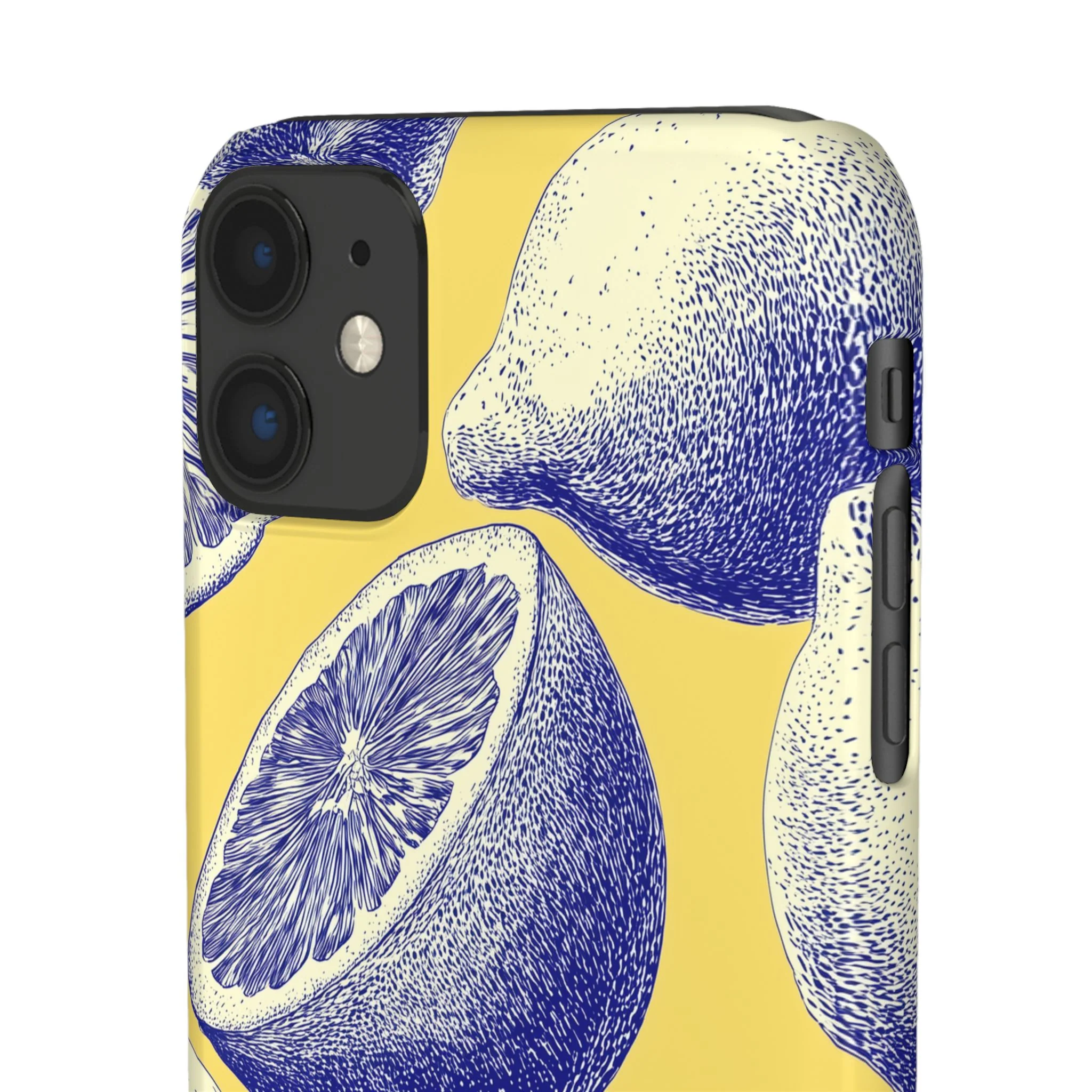Indigo Citrus - Slim Phone Case - Image 65