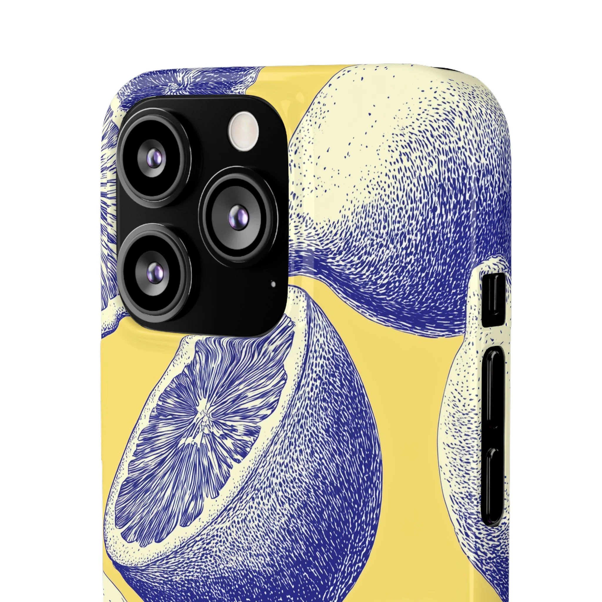 Indigo Citrus - Slim Phone Case - Image 77