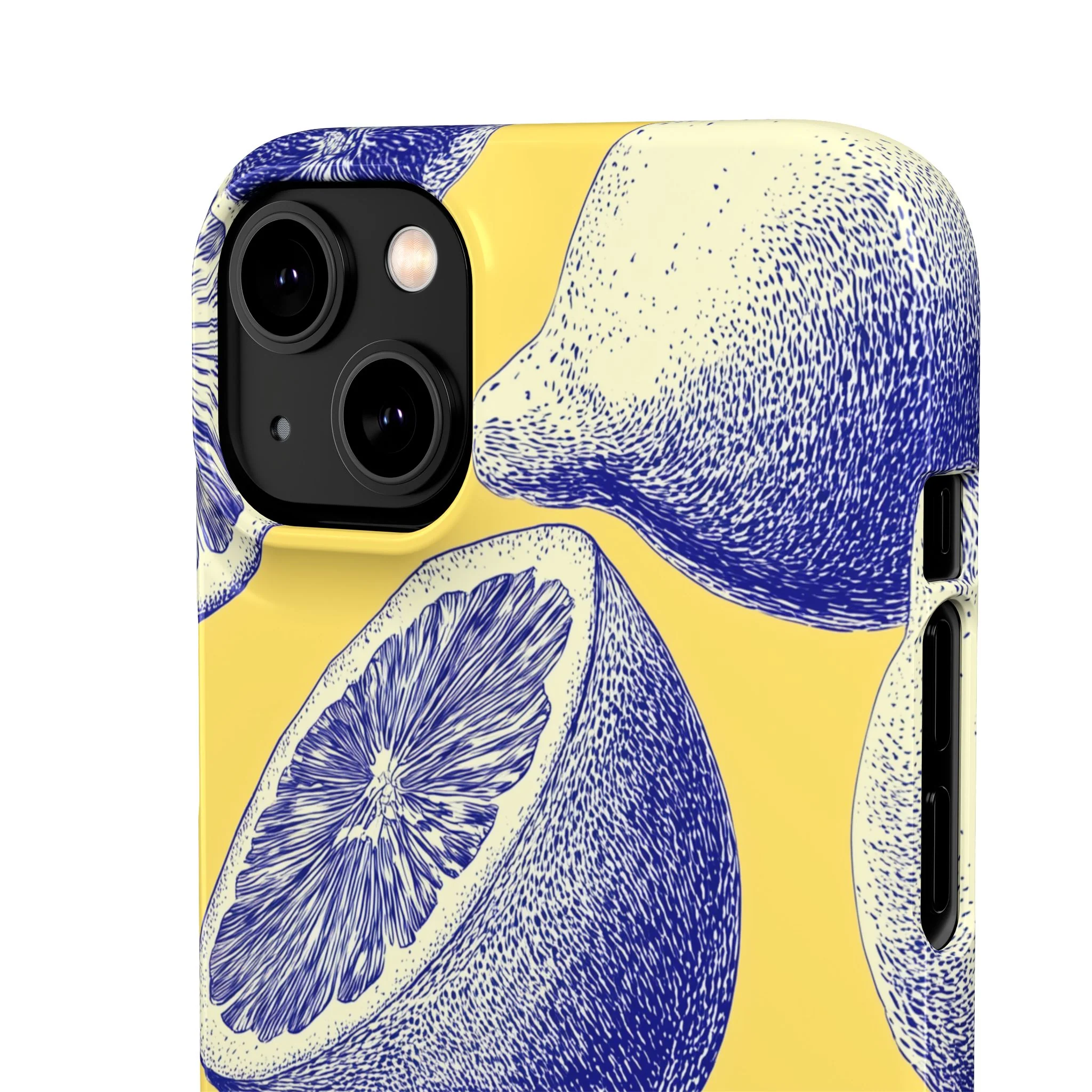 Indigo Citrus - Slim Phone Case - Image 90