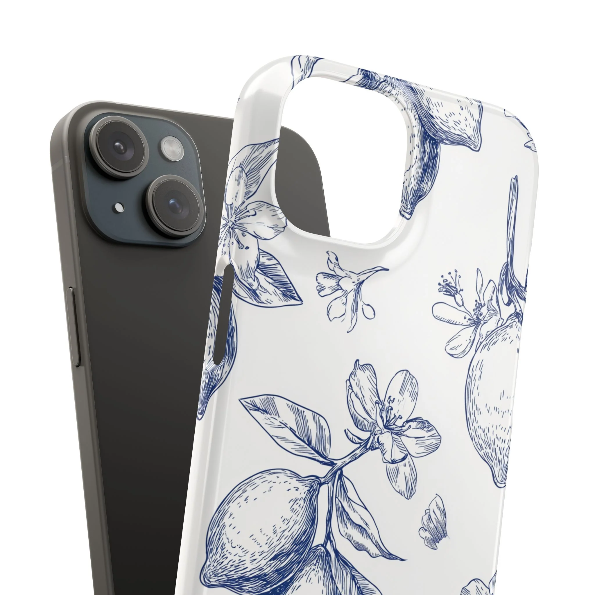 Indigo Sketch - Slim Phone Case - Image 100