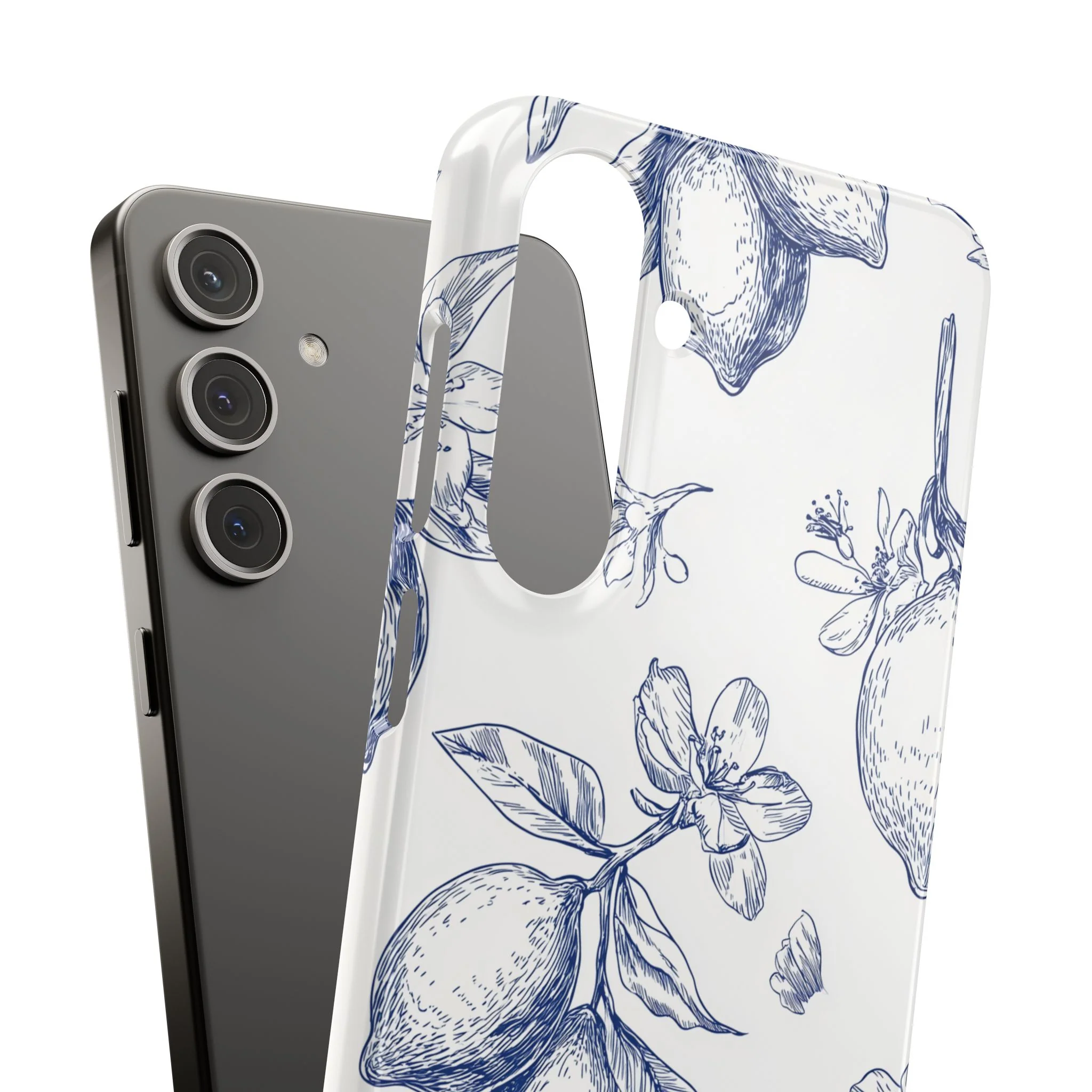 Indigo Sketch - Slim Phone Case - Image 108