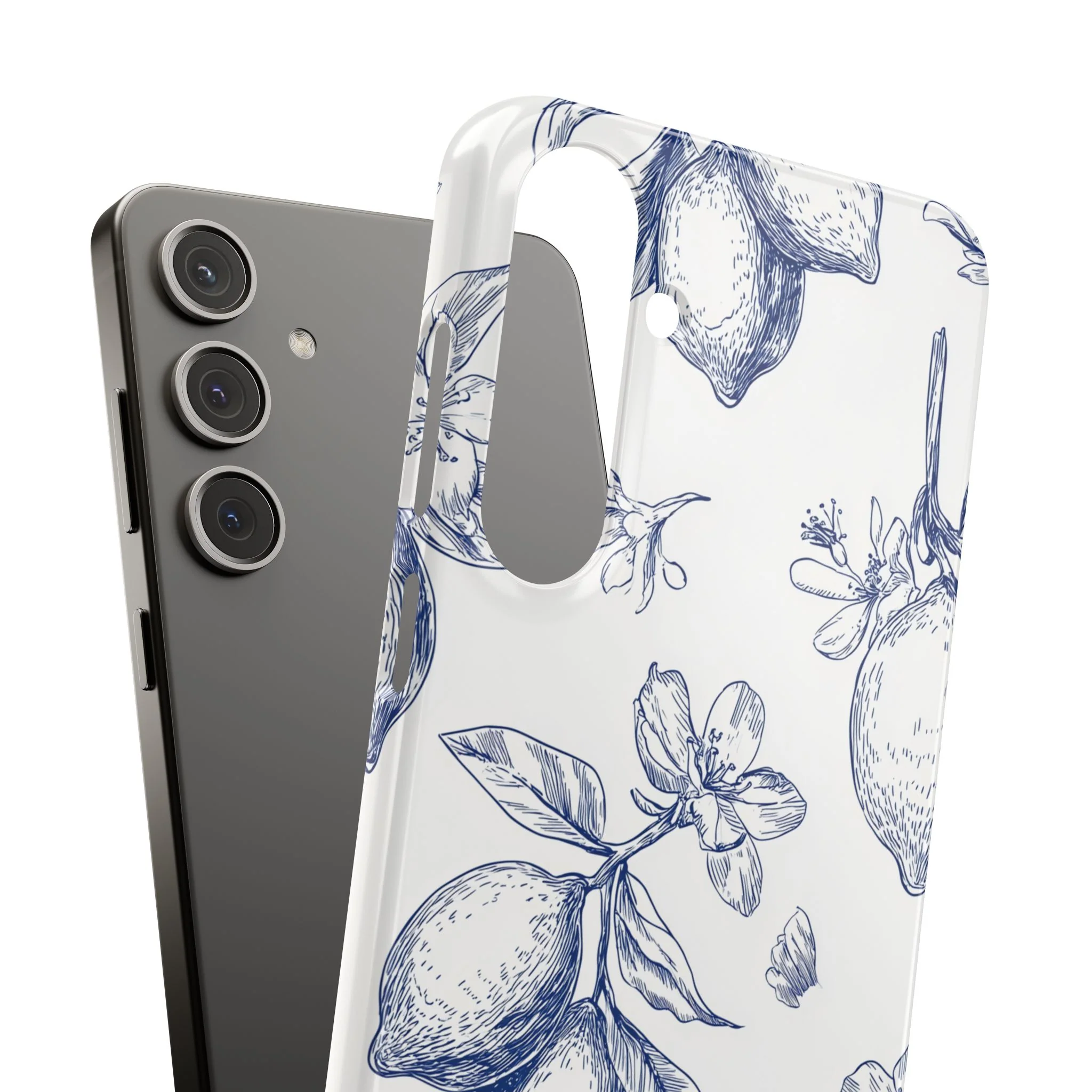 Indigo Sketch - Slim Phone Case - Image 110