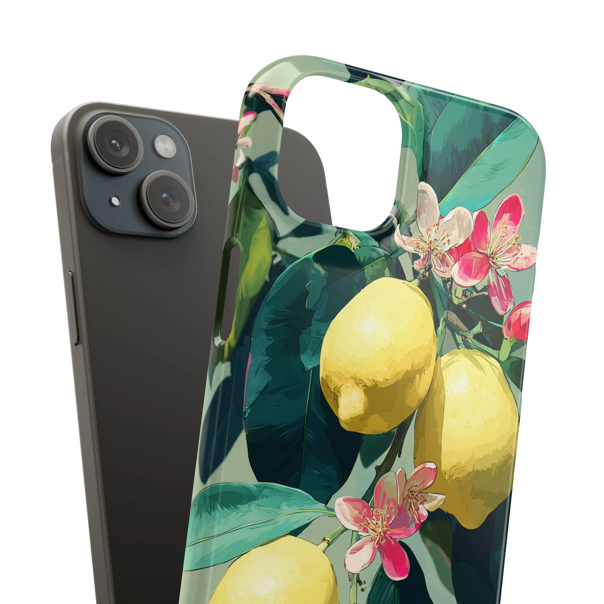 Lemon Bloom - Slim Phone Case - Image 104