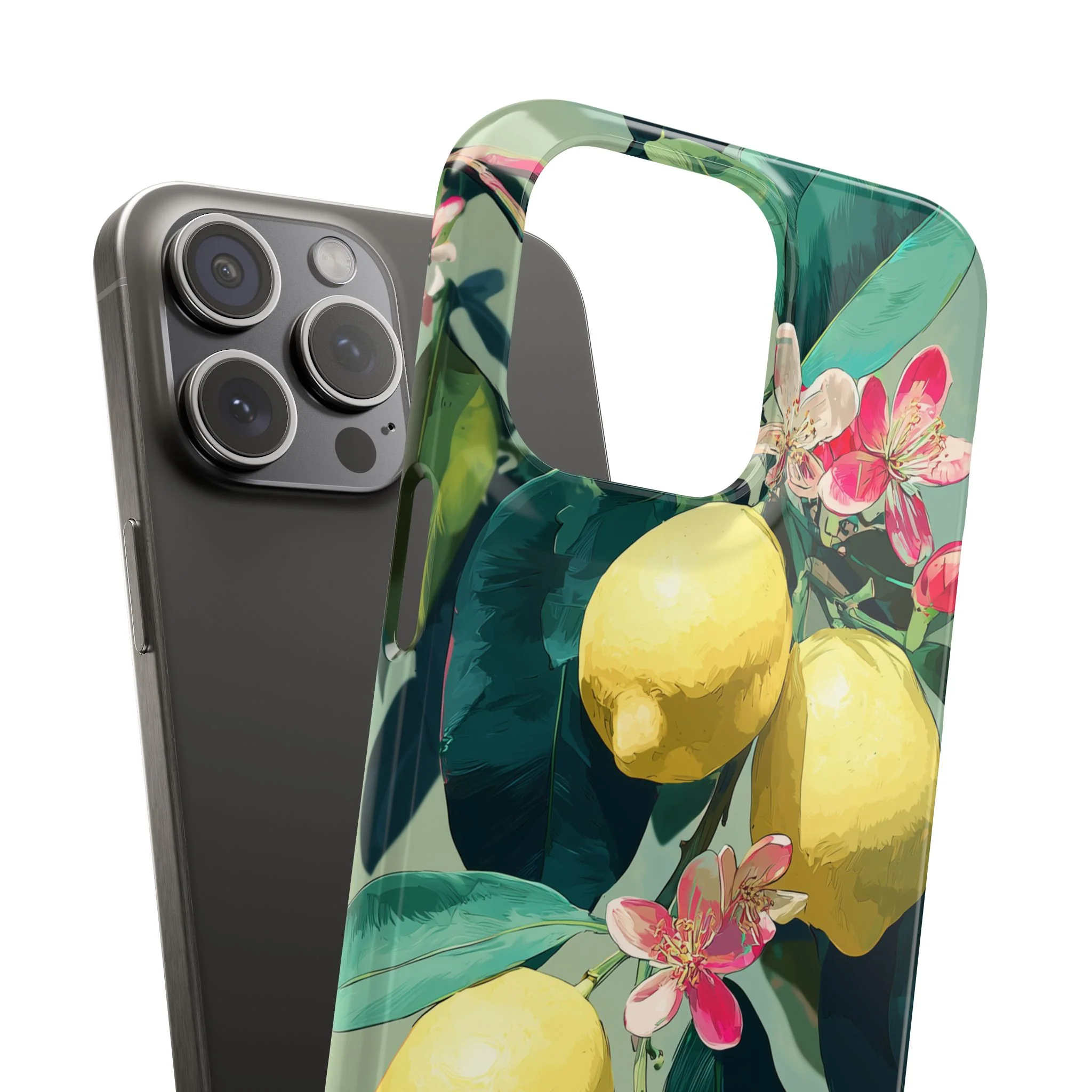 Lemon Bloom - Slim Phone Case - Image 106