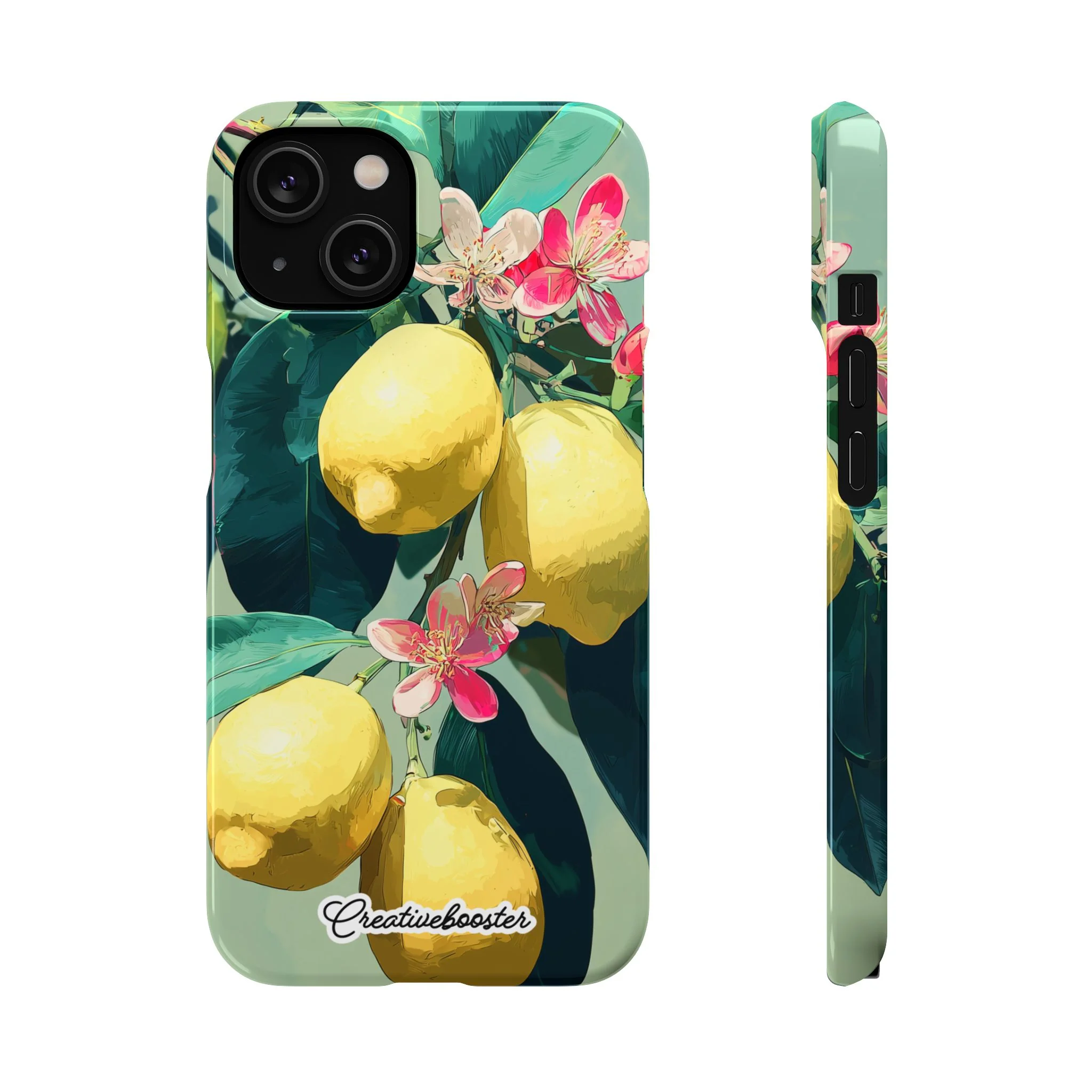 Lemon Bloom - Slim Phone Case - Image 36