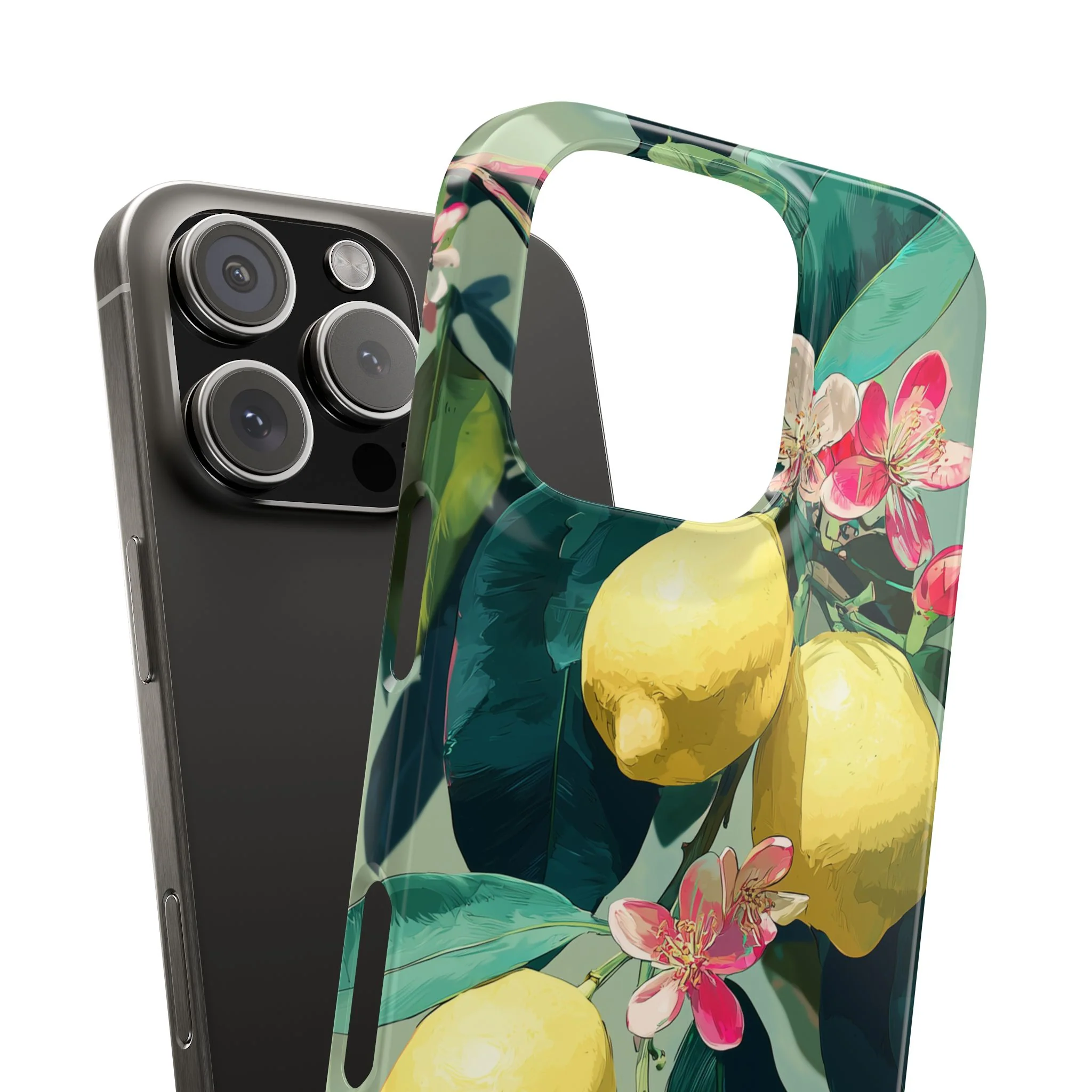 Lemon Bloom - Slim Phone Case - Image 54