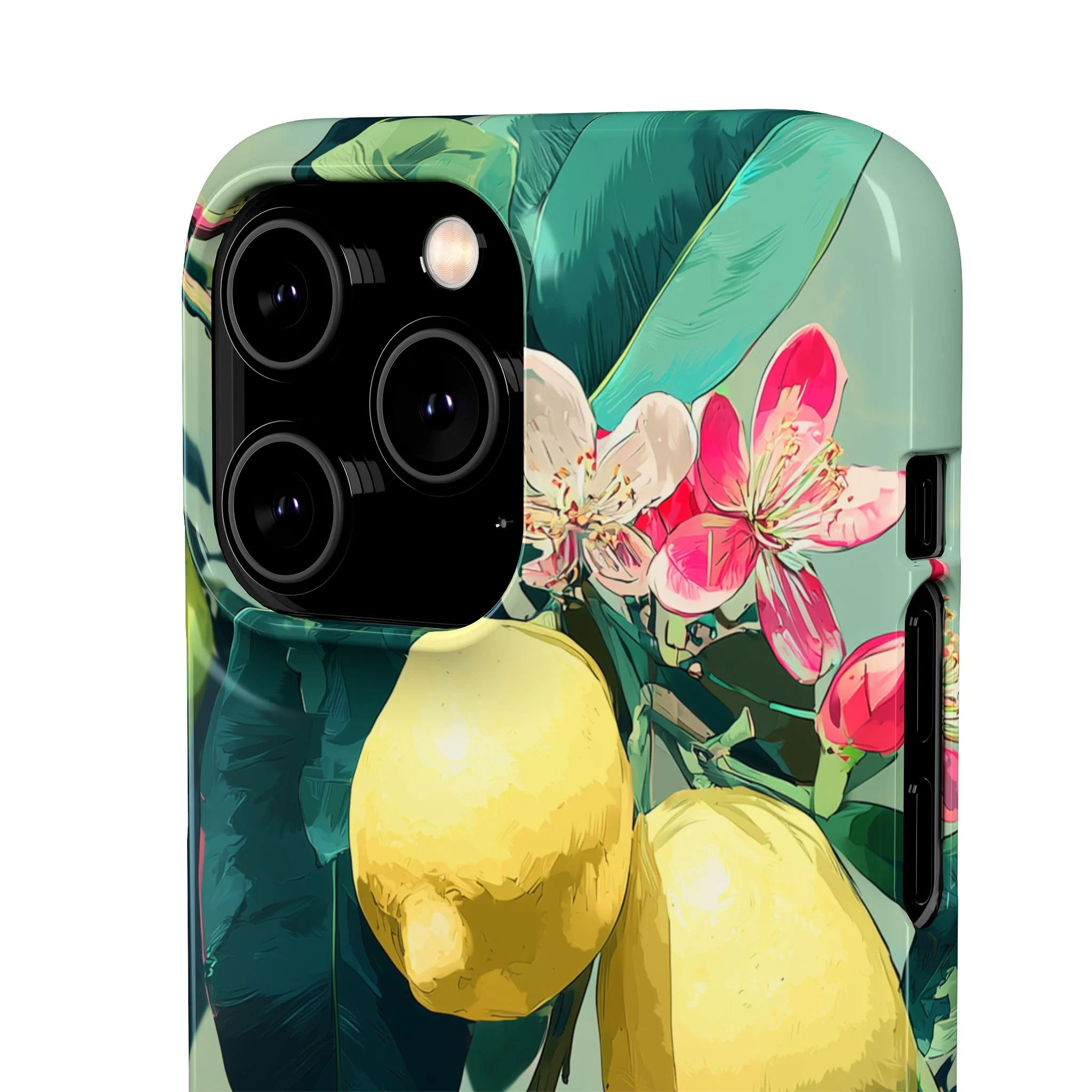 Lemon Bloom - Slim Phone Case - Image 92