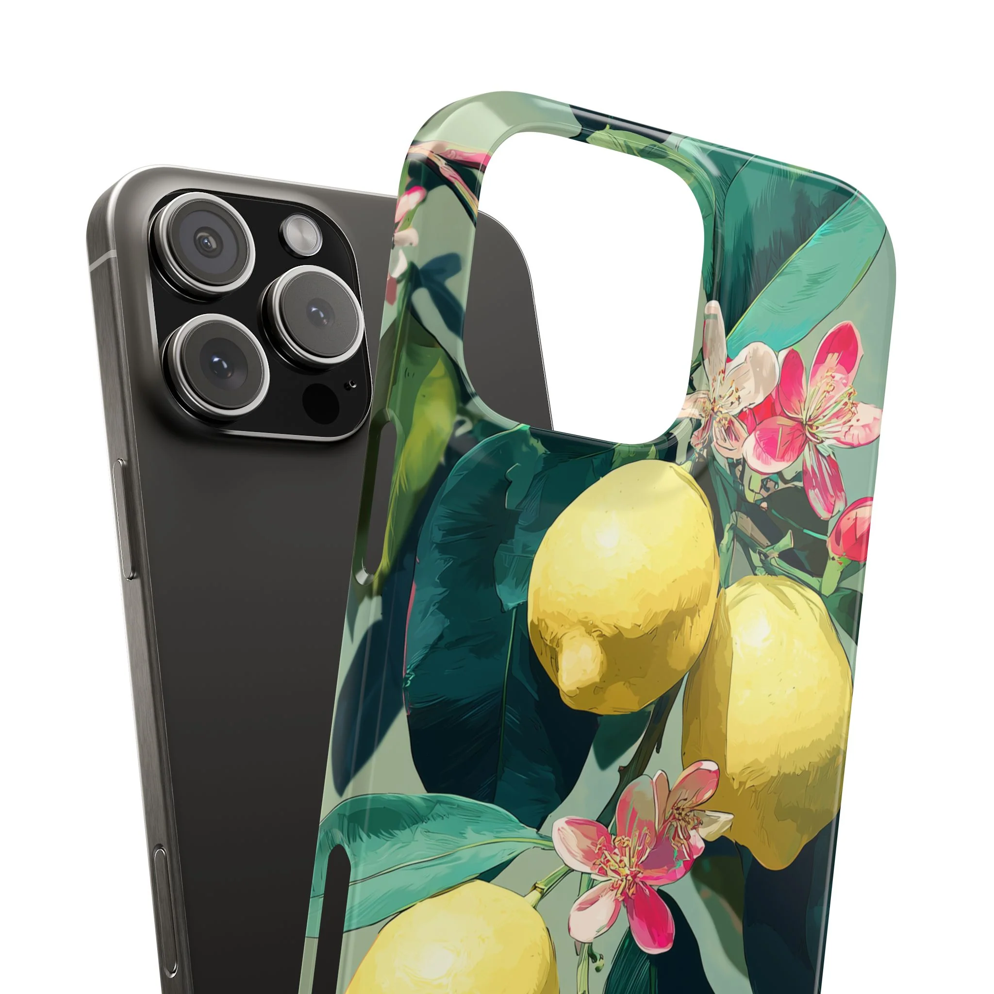 Lemon Bloom - Slim Phone Case - Image 98