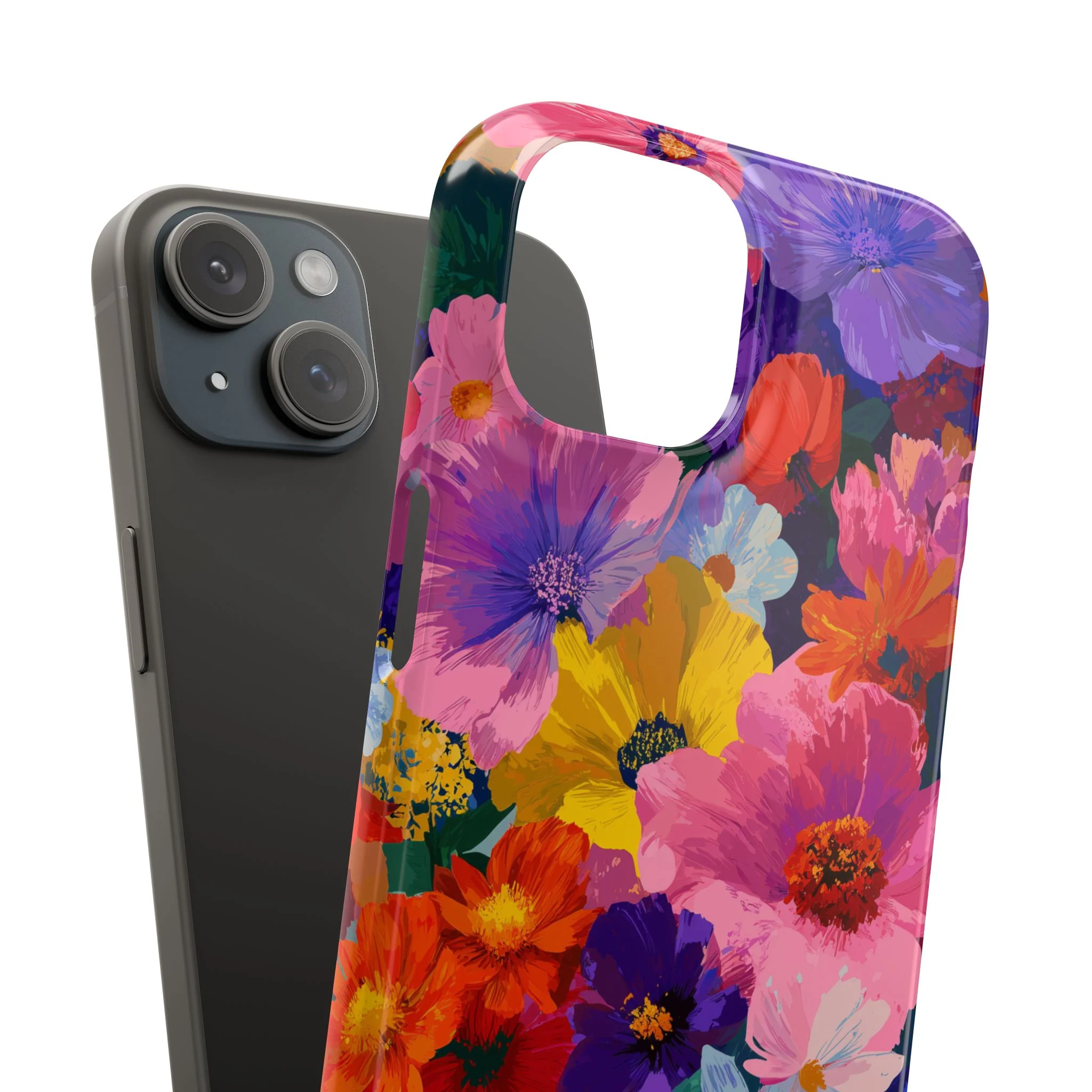 Painted Petals - Slim Phone Case - Image 100
