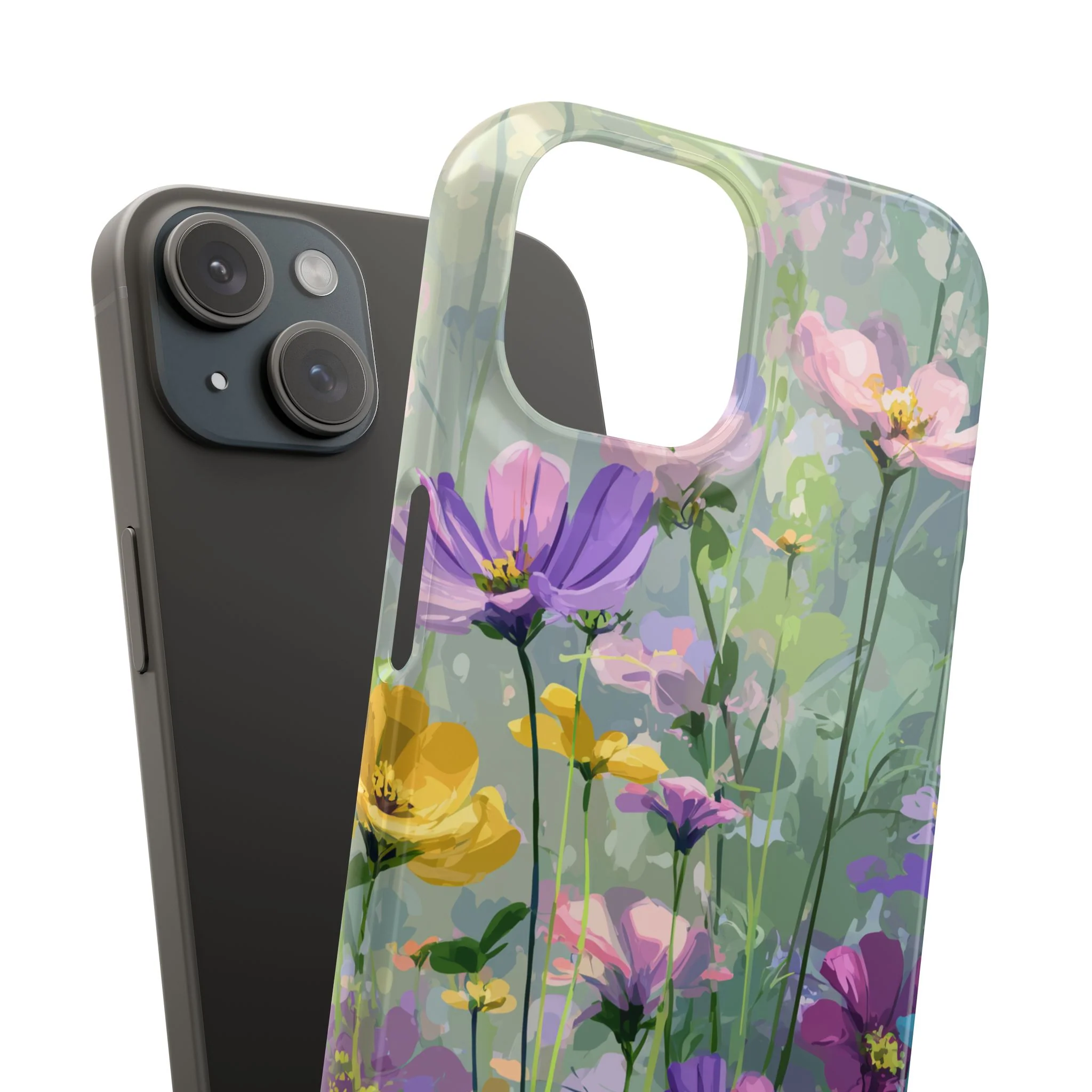 Pastel Bloom - Slim Phone Case - Image 100