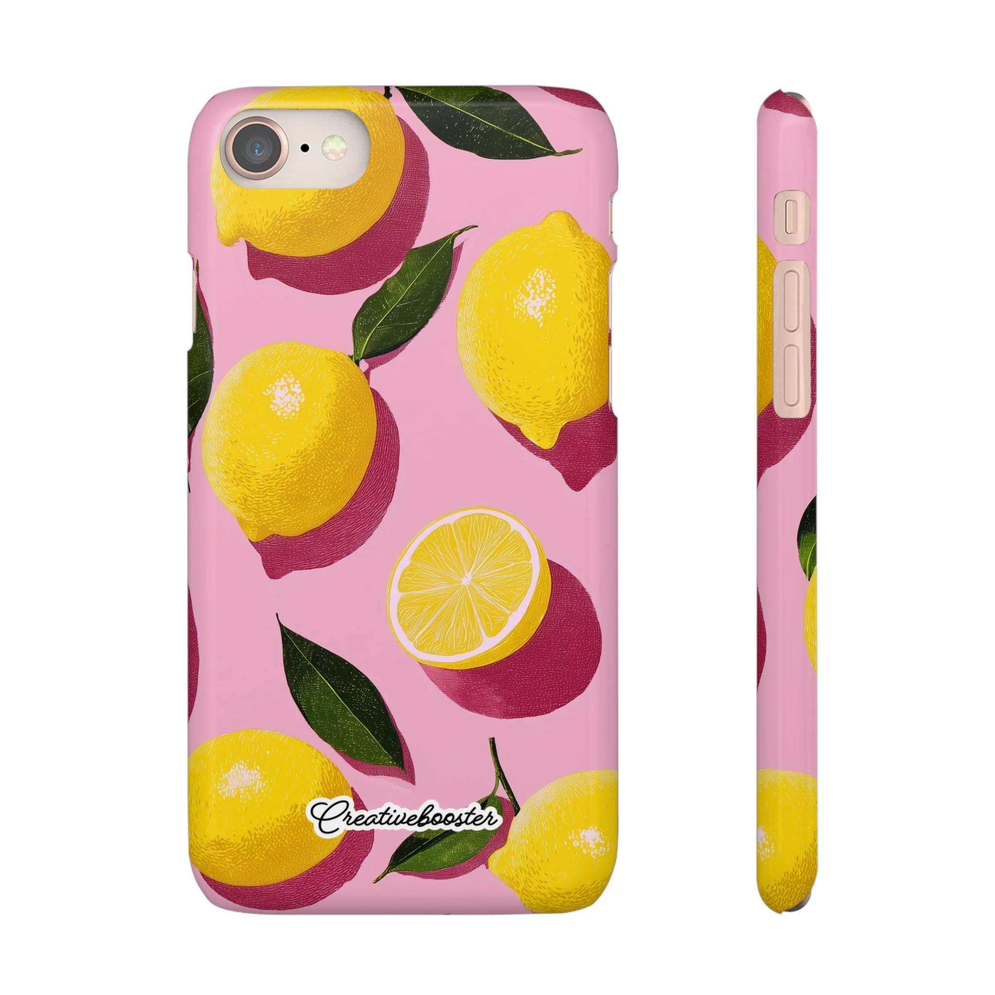 Retro Lemon - Slim Phone Case - Image 2