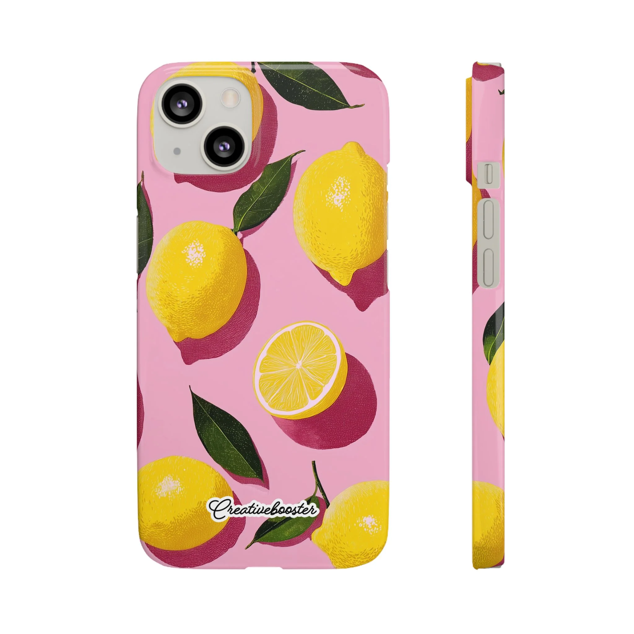Retro Lemon - Slim Phone Case - Image 23