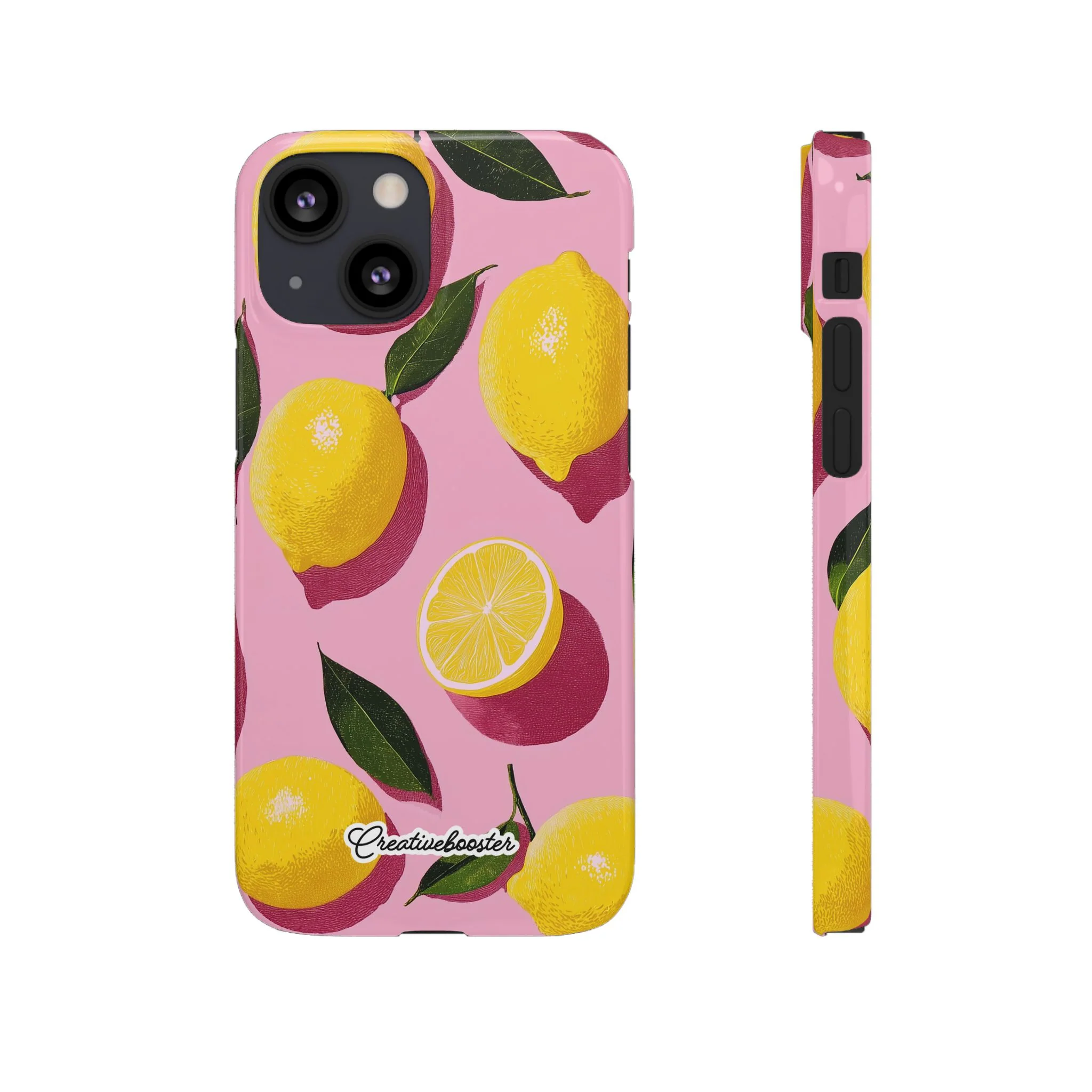 Retro Lemon - Slim Phone Case - Image 24