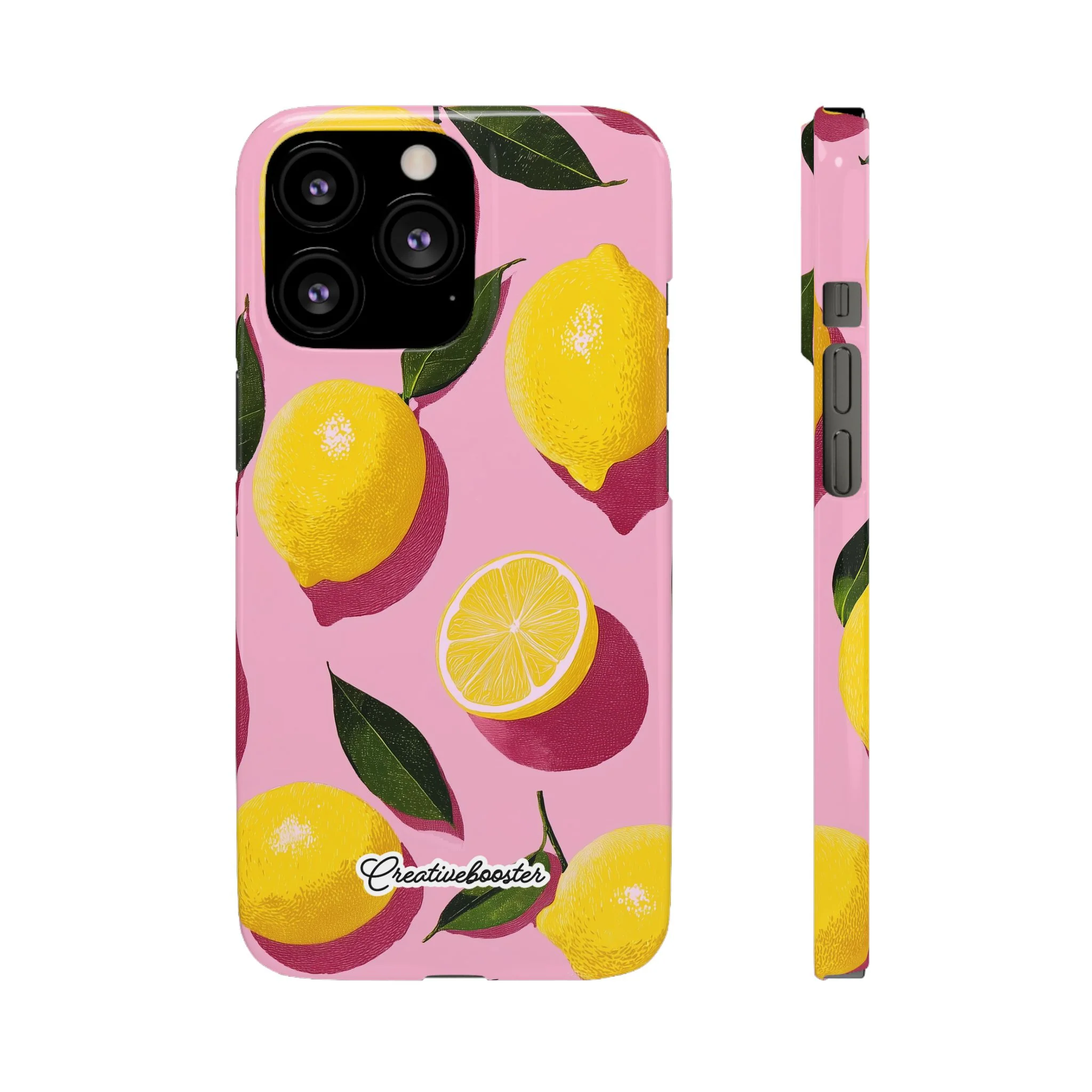 Retro Lemon - Slim Phone Case - Image 25