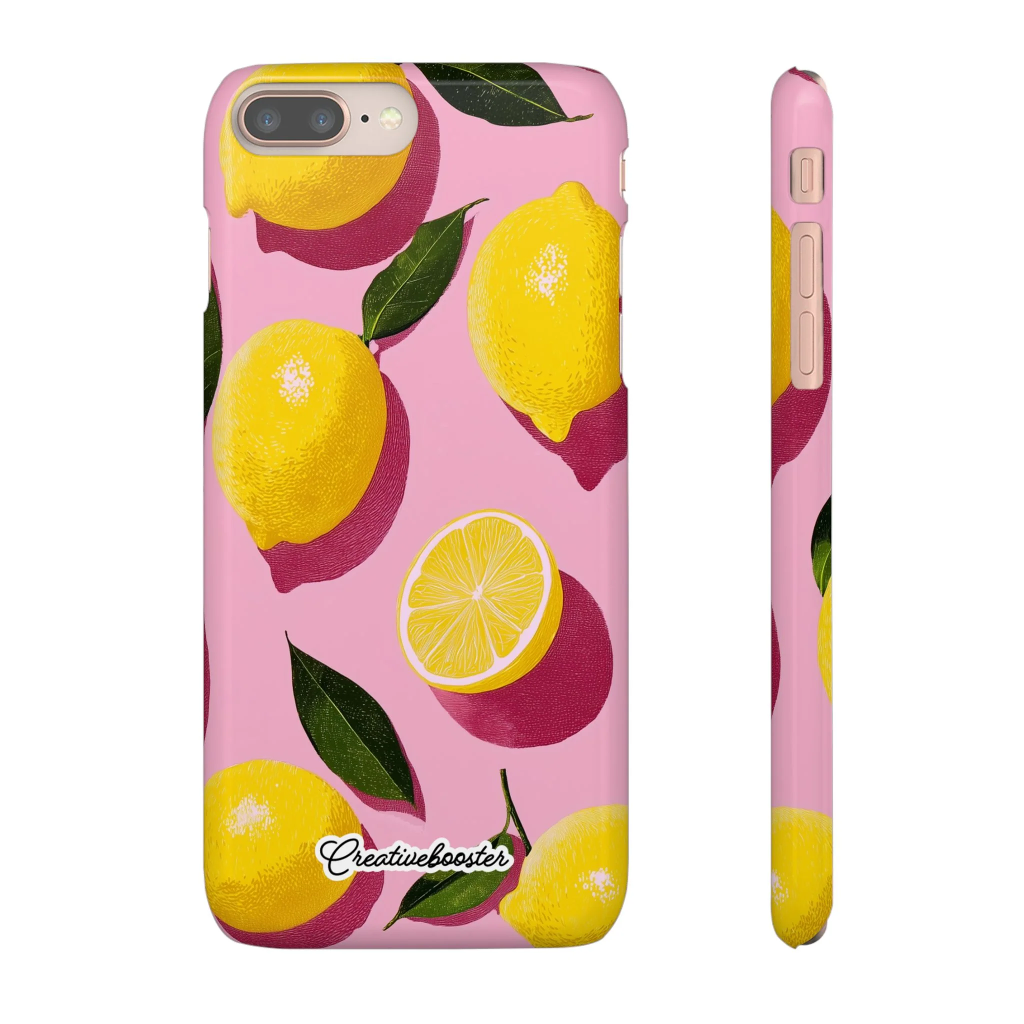 Retro Lemon - Slim Phone Case - Image 3