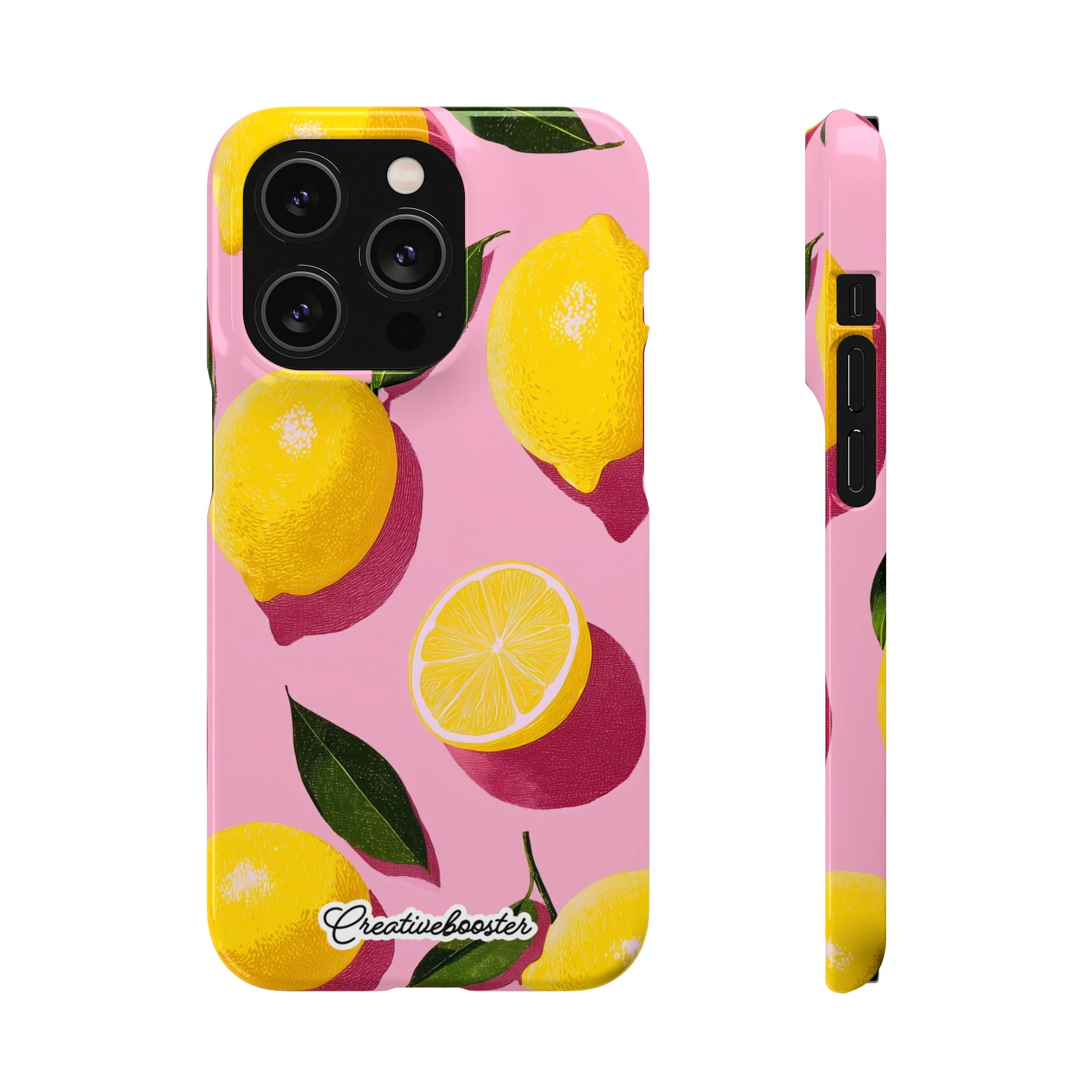 Retro Lemon - Slim Phone Case - Image 37