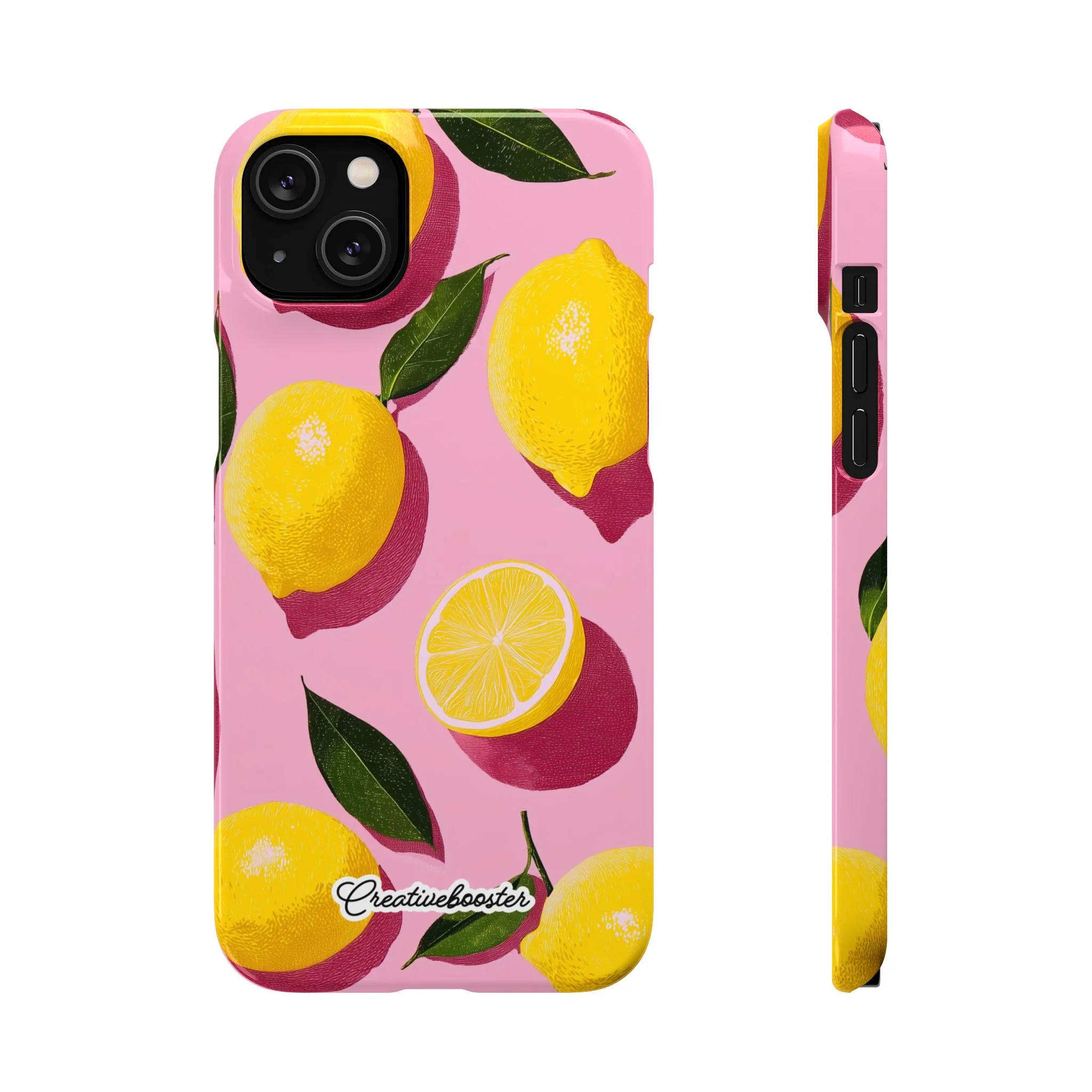 Retro Lemon - Slim Phone Case - Image 38