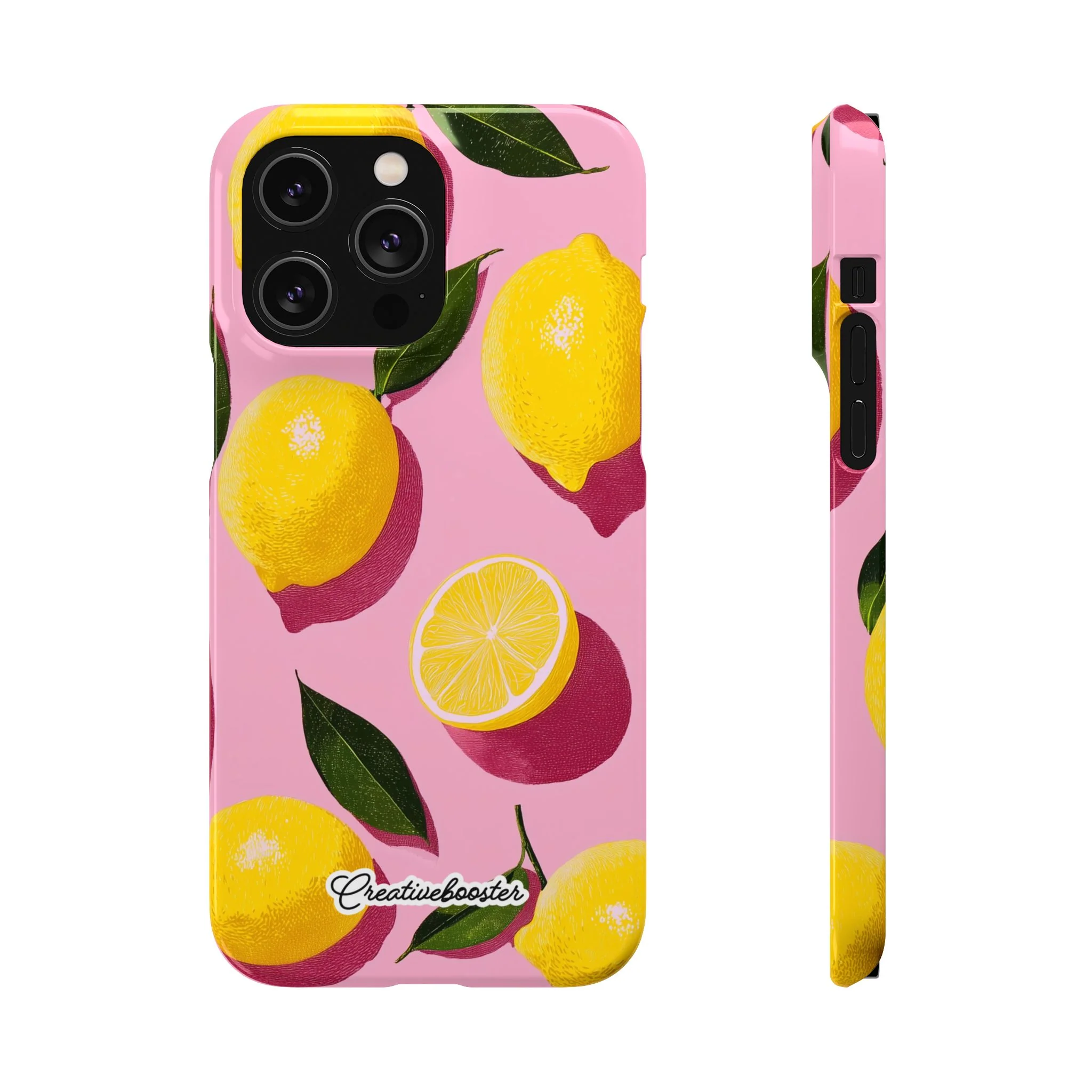 Retro Lemon - Slim Phone Case - Image 39