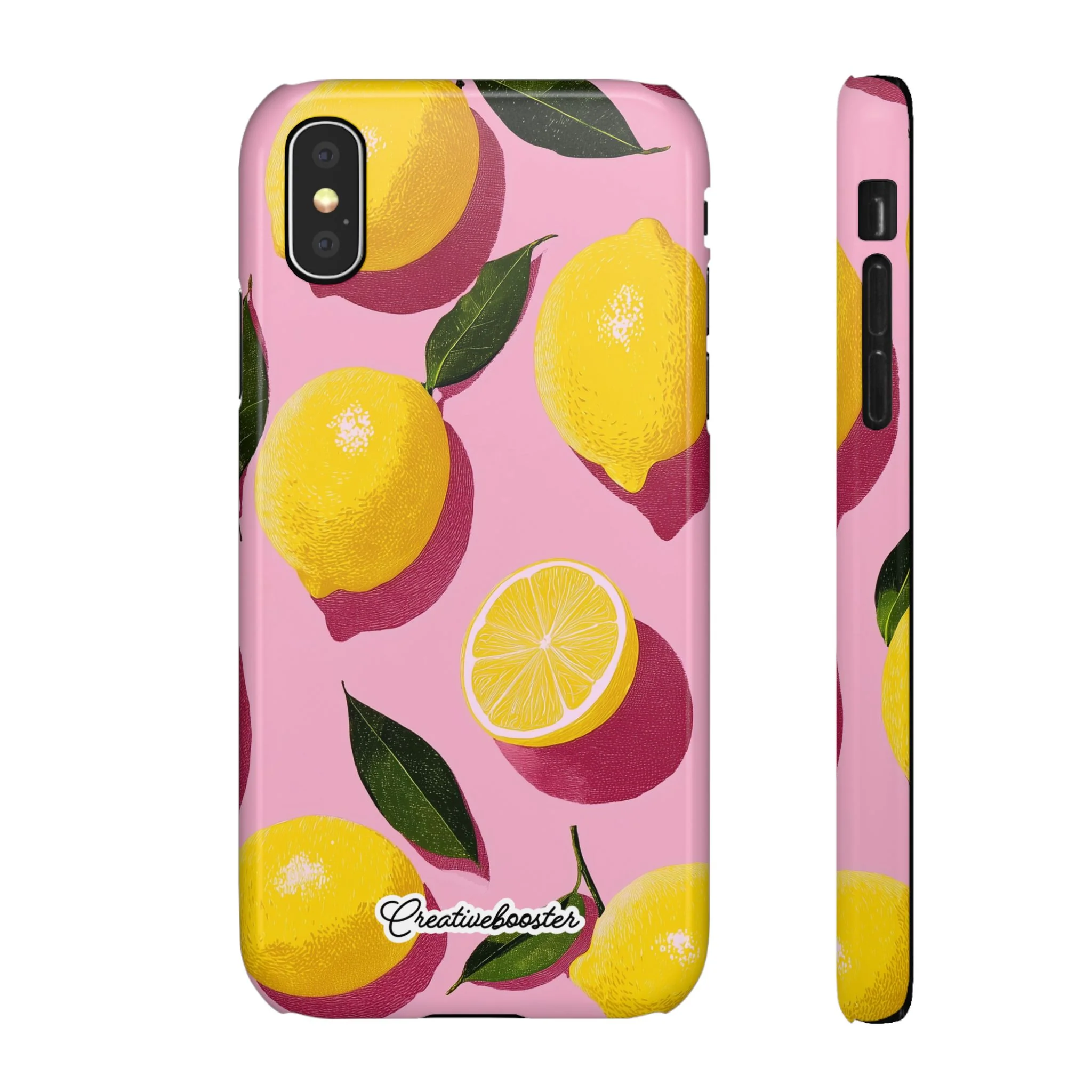 Retro Lemon - Slim Phone Case - Image 4