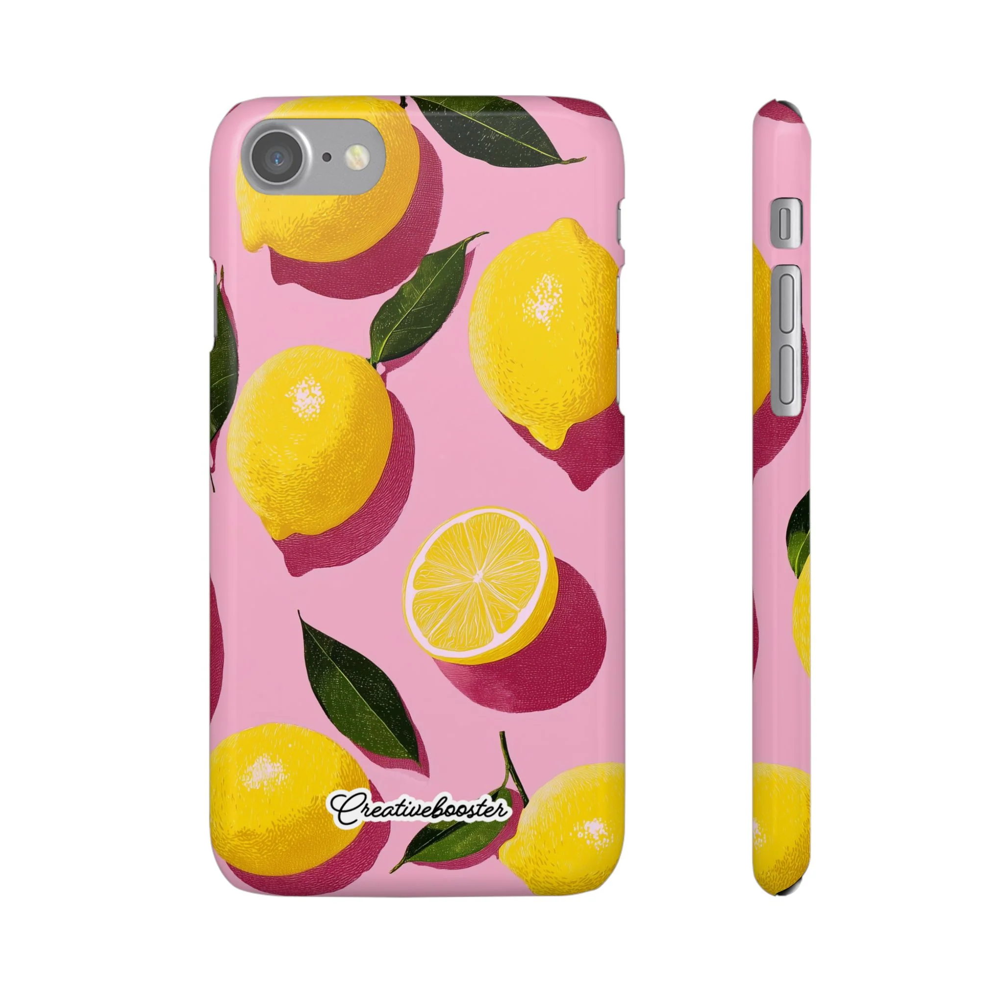 Retro Lemon - Slim Phone Case - Image 5