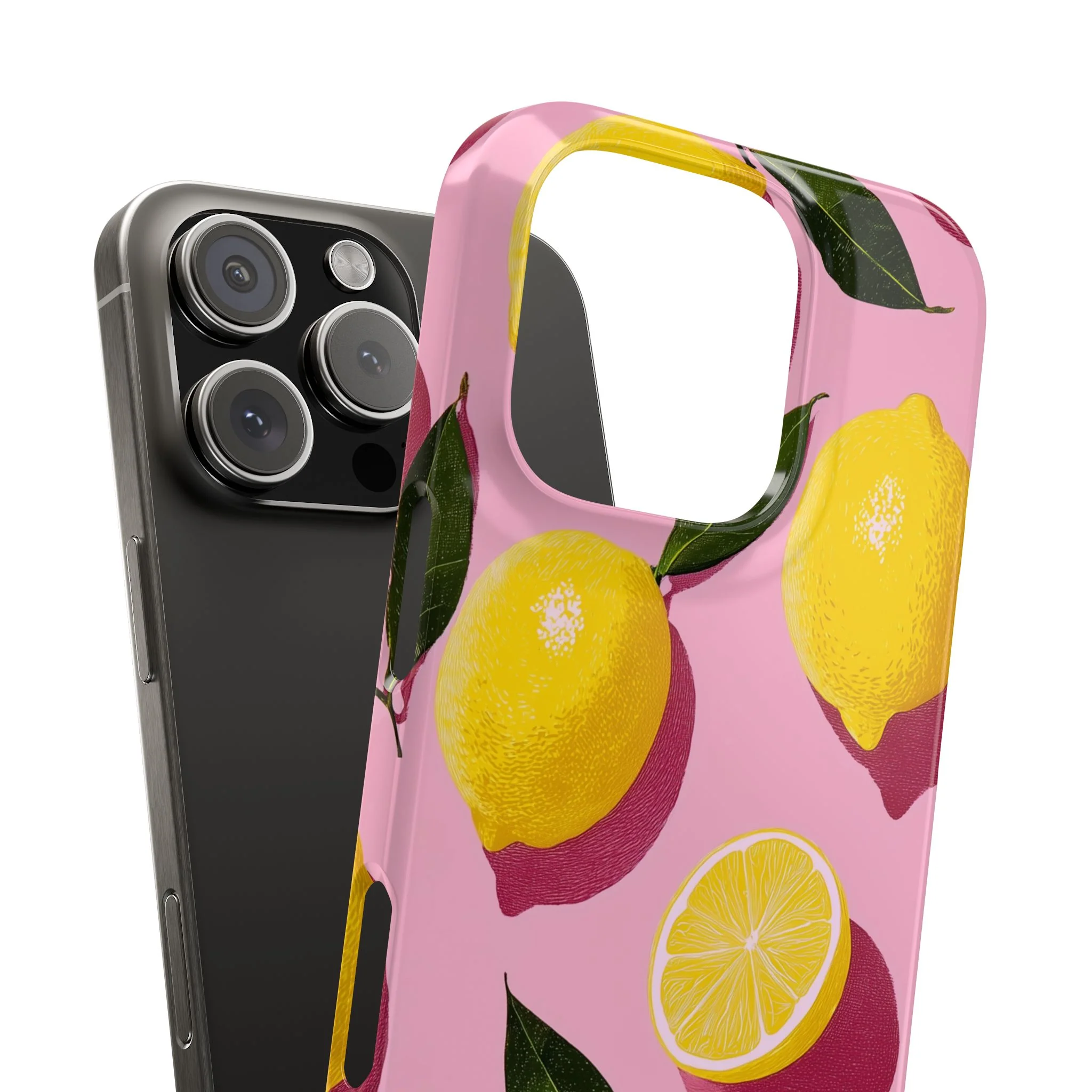 Retro Lemon - Slim Phone Case - Image 54