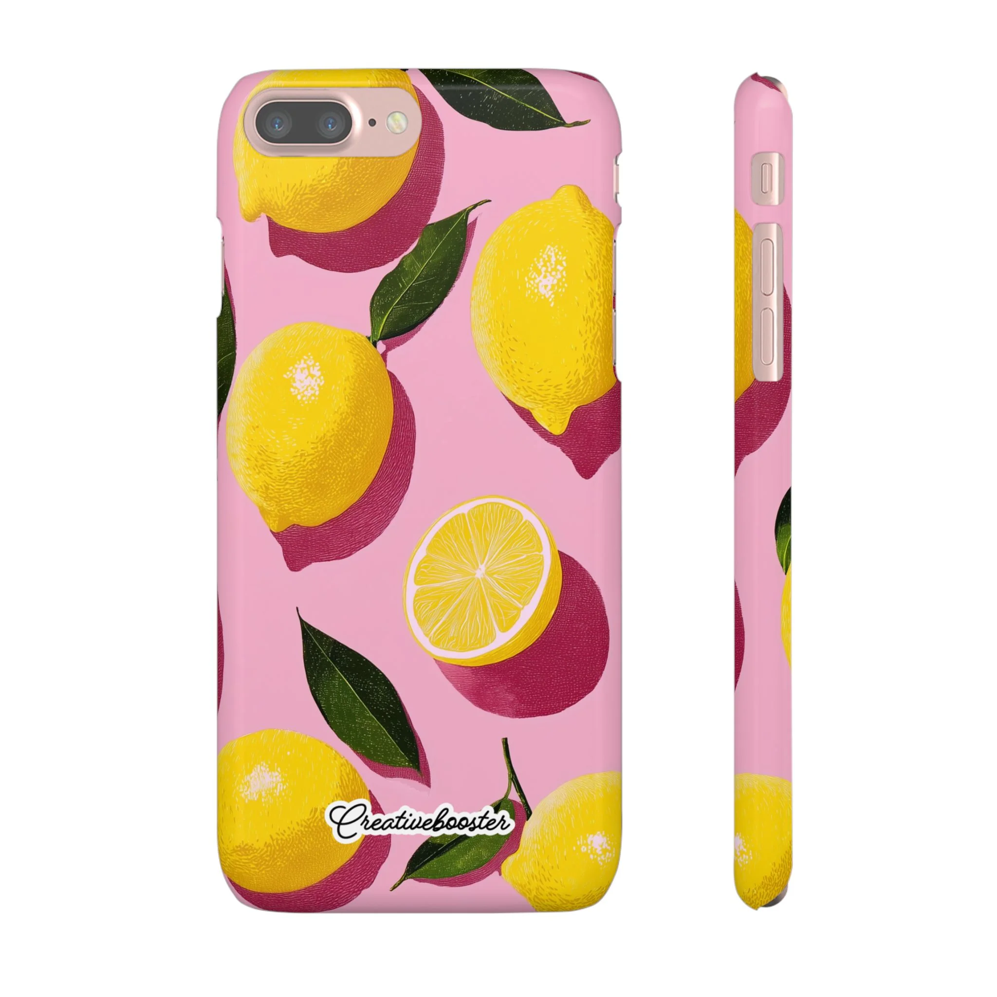 Retro Lemon - Slim Phone Case - Image 6