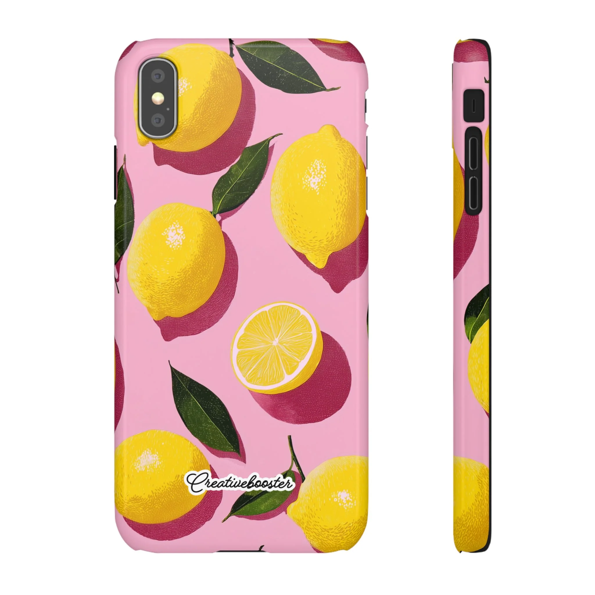 Retro Lemon - Slim Phone Case - Image 9