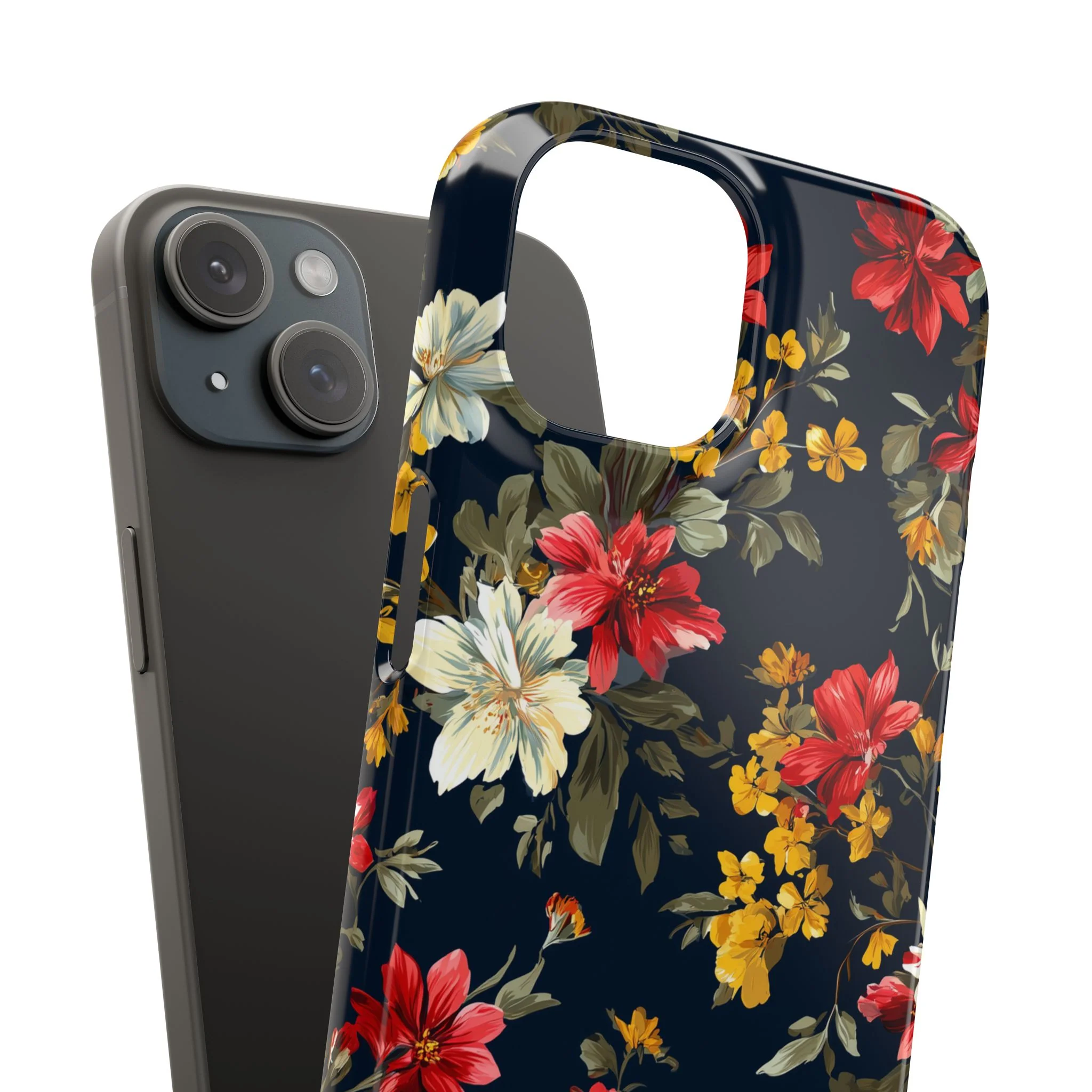 Scarlet Bloom - Slim Phone Case - Image 100