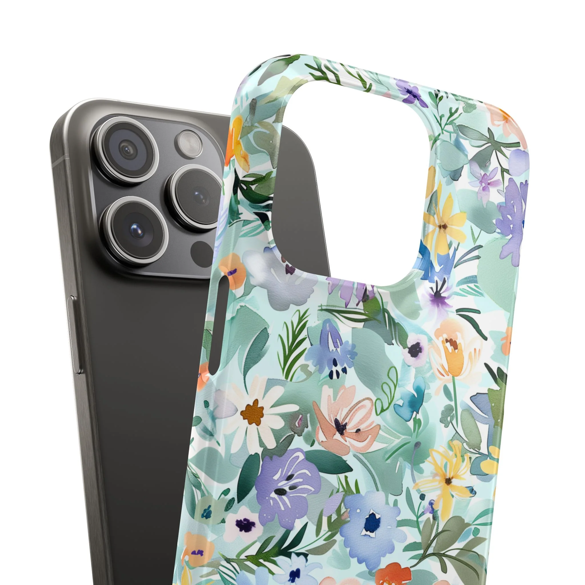 Watercolor Meadow - Slim Phone Case - Image 102