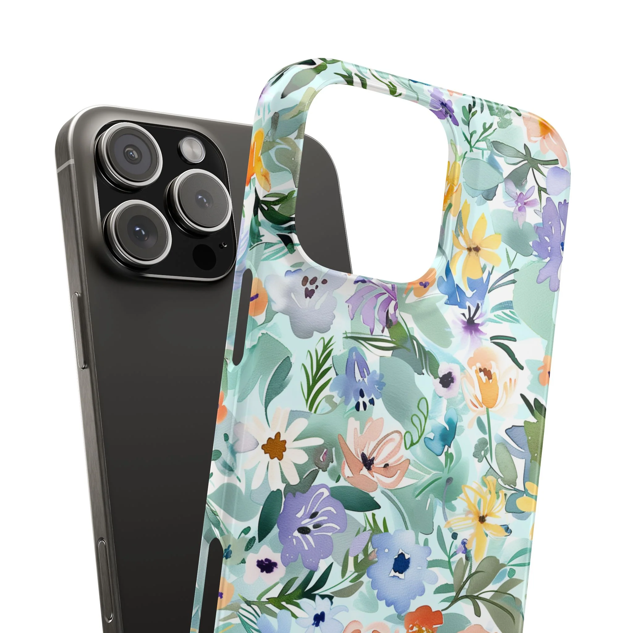 Watercolor Meadow - Slim Phone Case - Image 98